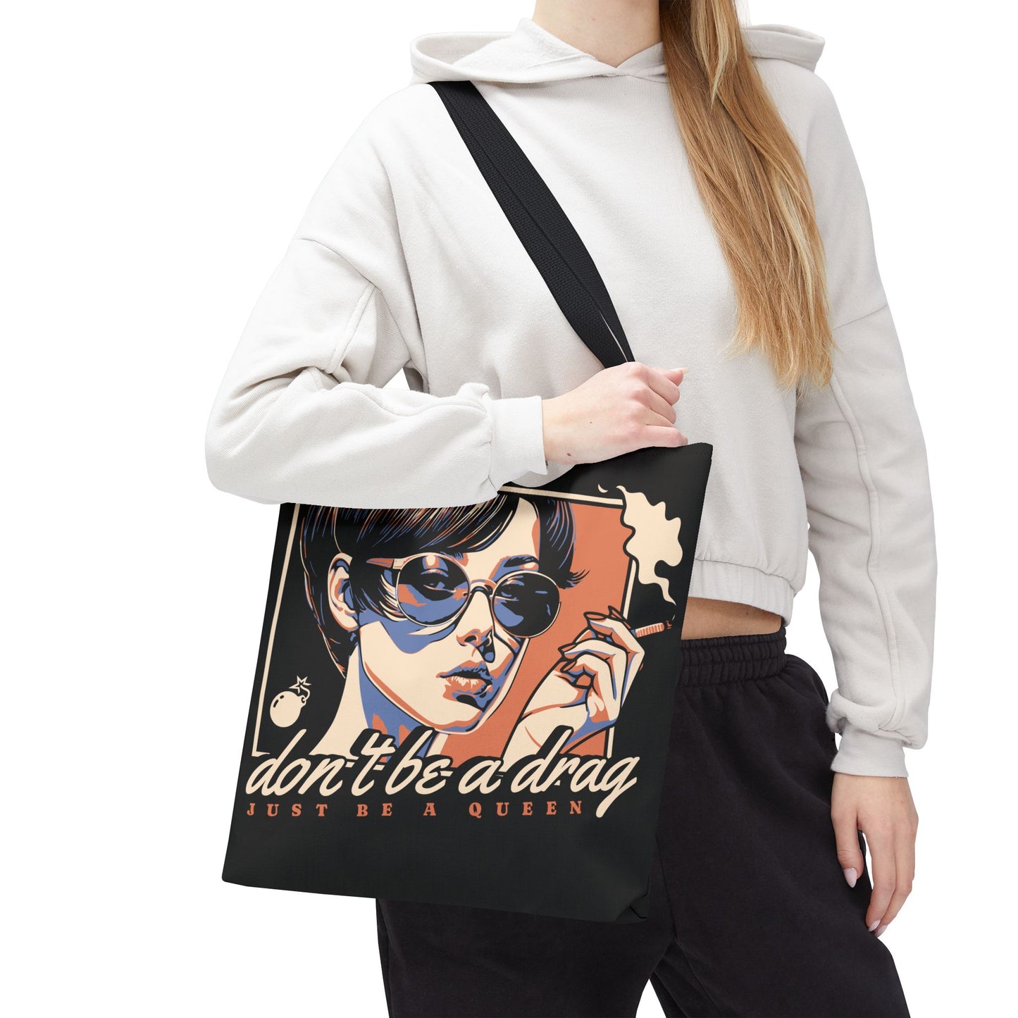 A Drag - One Sided 16" Tote Bag Carryall - Out x Loud