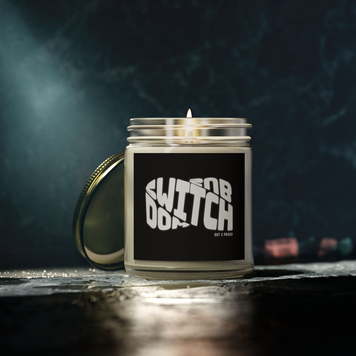 Switch Dom x Sub - Coconut Apricot Wax Scented Candle - Out x Loud