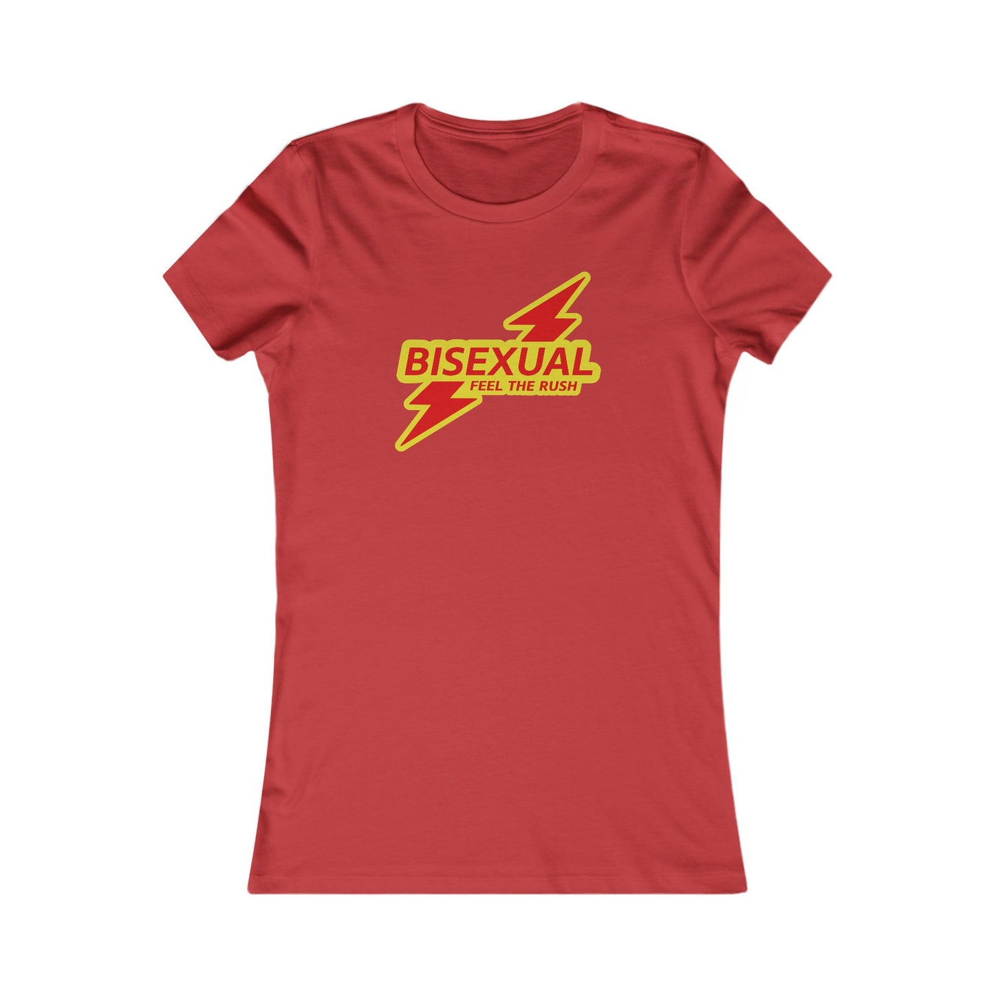 Bisexual Femme Fit Graphic Tee - Stamp Me Rush
