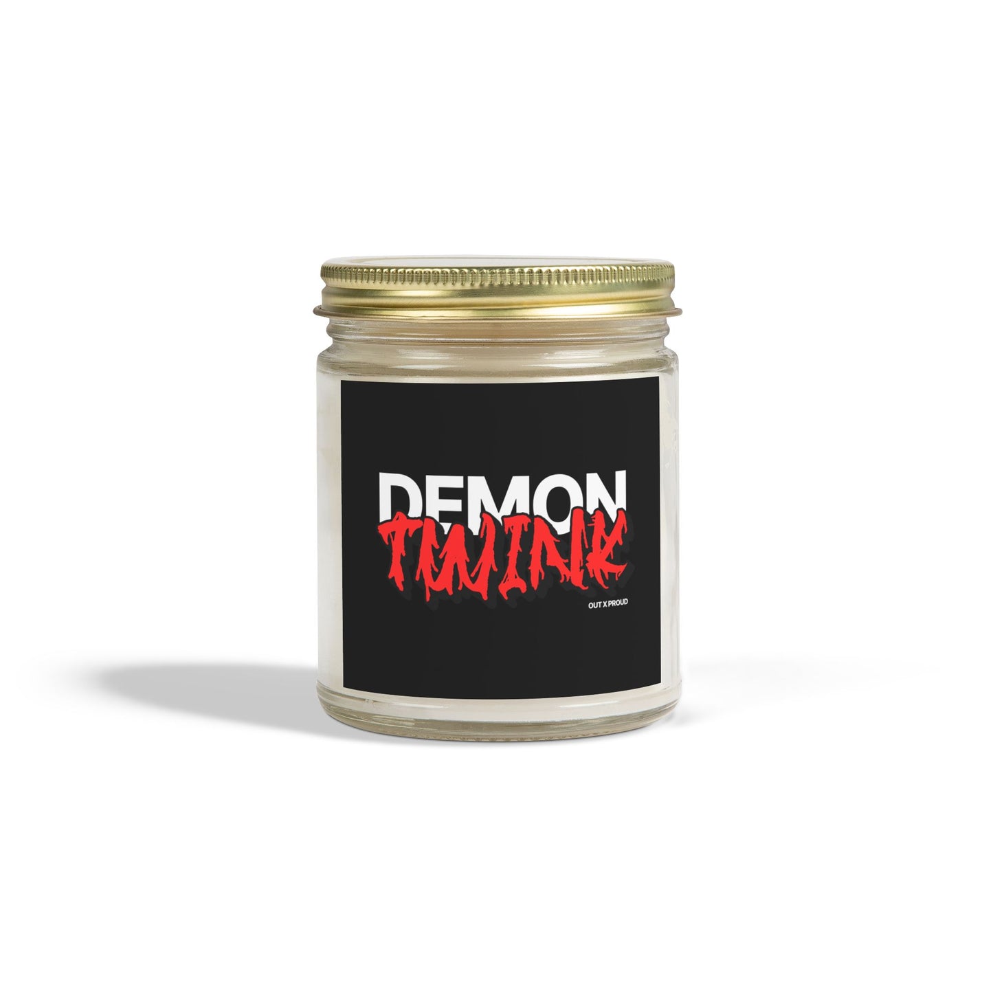 Demon Twink - Coconut Apricot Wax Scented Candle - Out x Loud