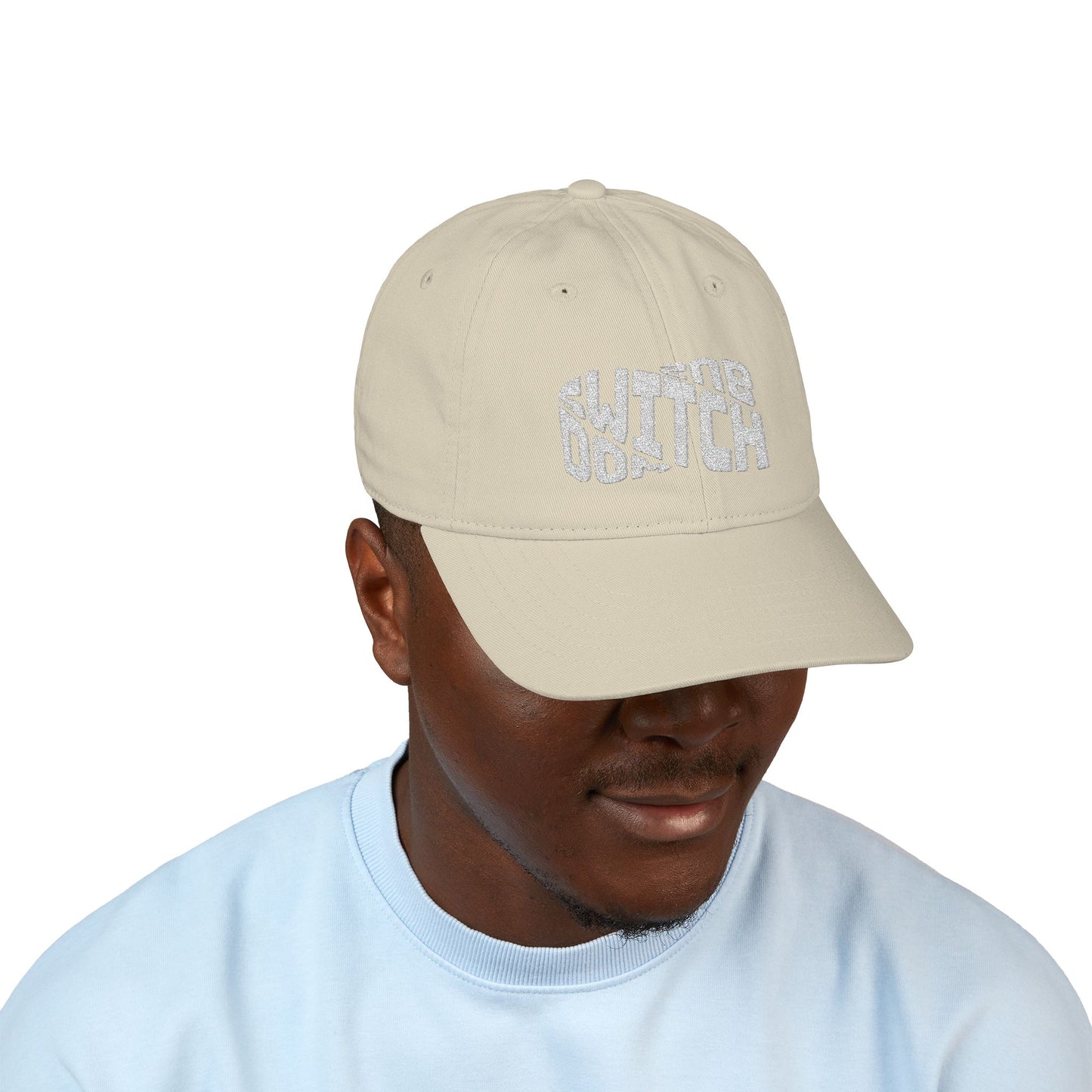 Switch - Embroidered Organic Baseball Cap - Out x Loud