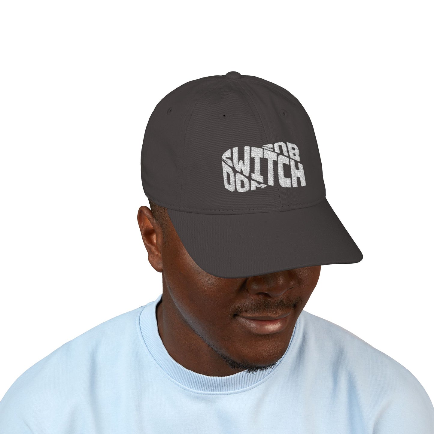 Switch - Embroidered Organic Baseball Cap - Out x Loud