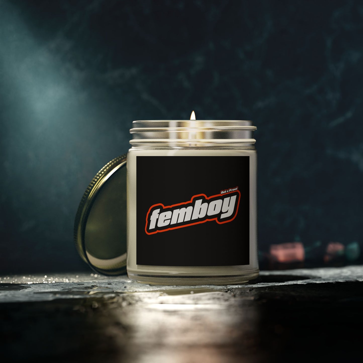 Femboy - Coconut Apricot Wax Scented Candle - STAMP ME