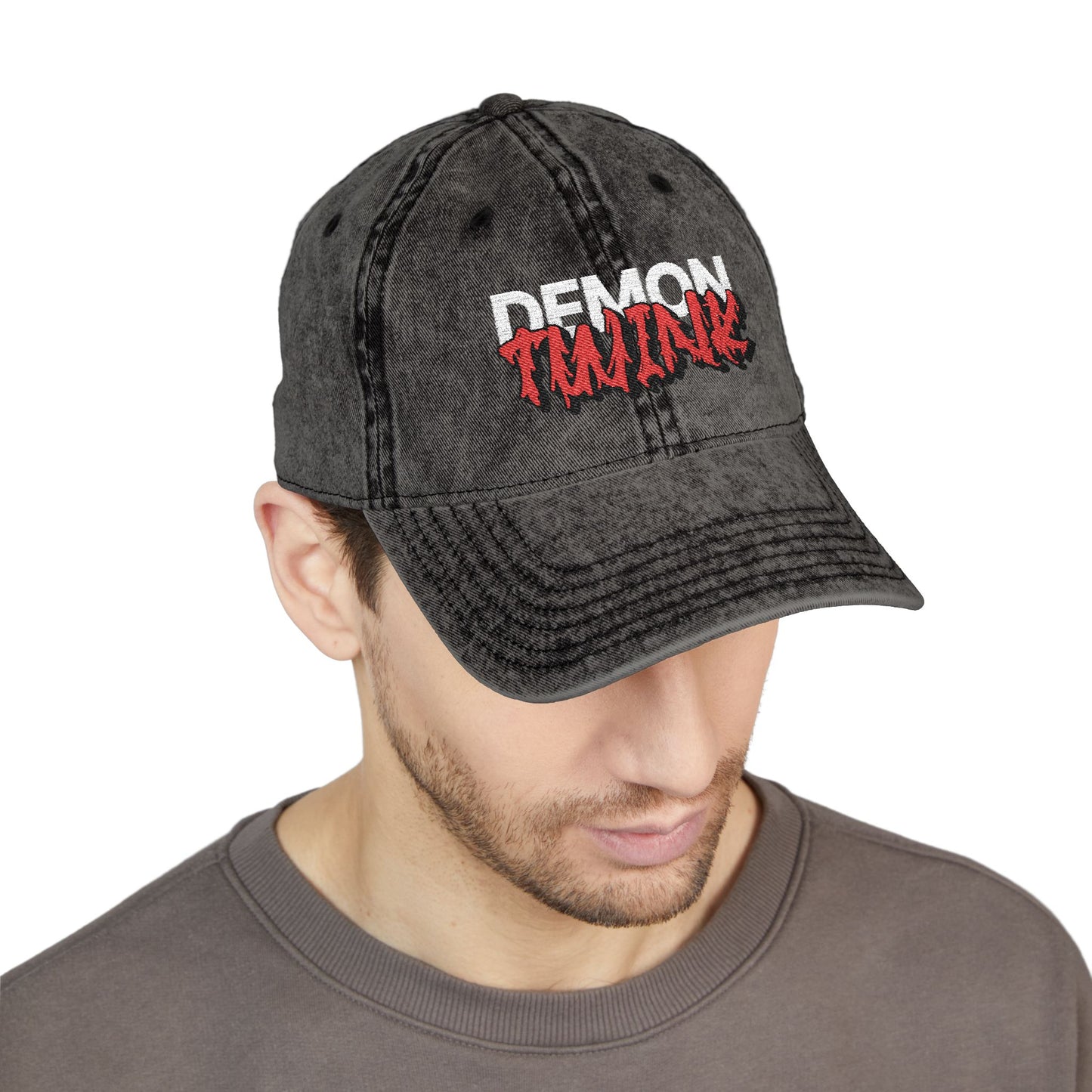 Demon Twink - Vintage Embroidered Cap - Out x Loud