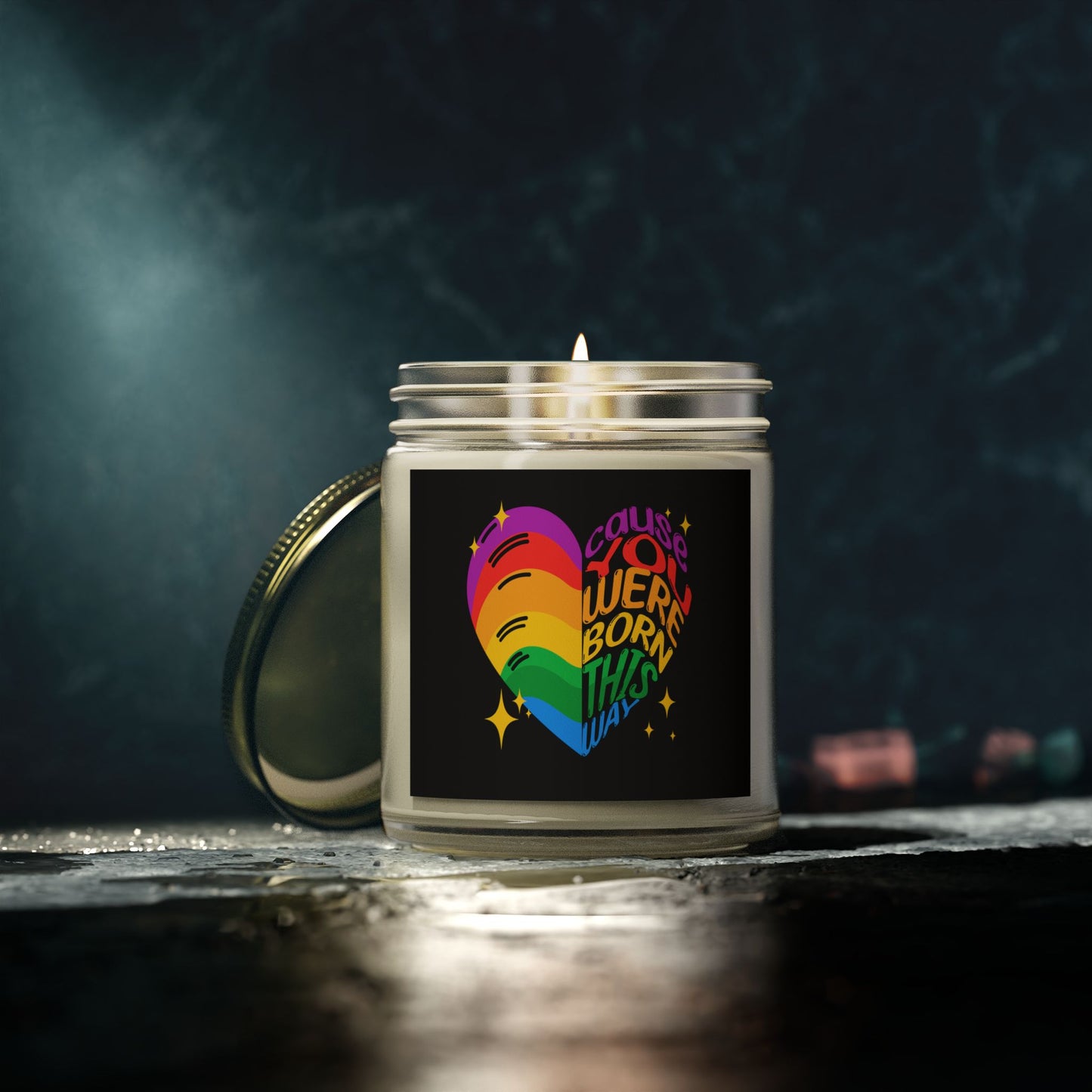 Born This Way - Coconut Apricot Wax Scented Candle - Proud 365