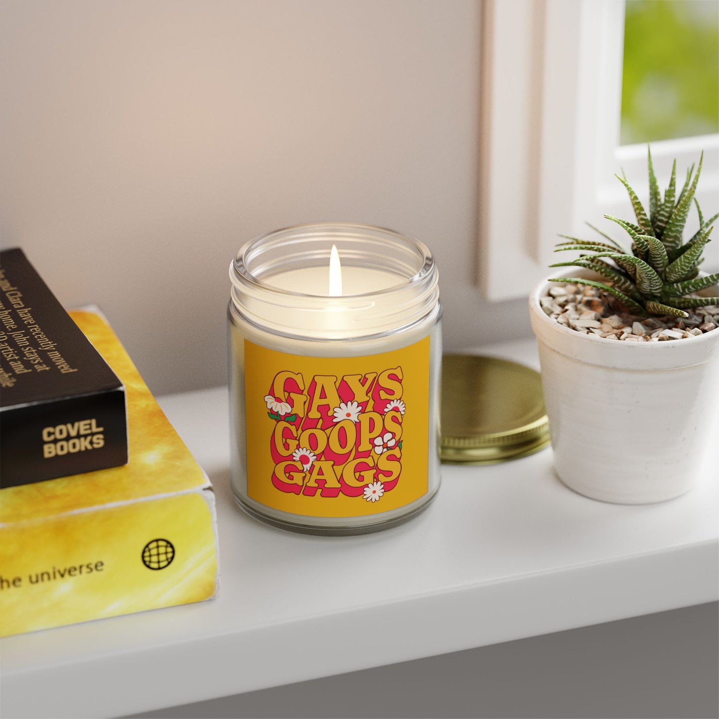 Gays Goops x Gags - Coconut Apricot Wax Scented Candle - Proud 365