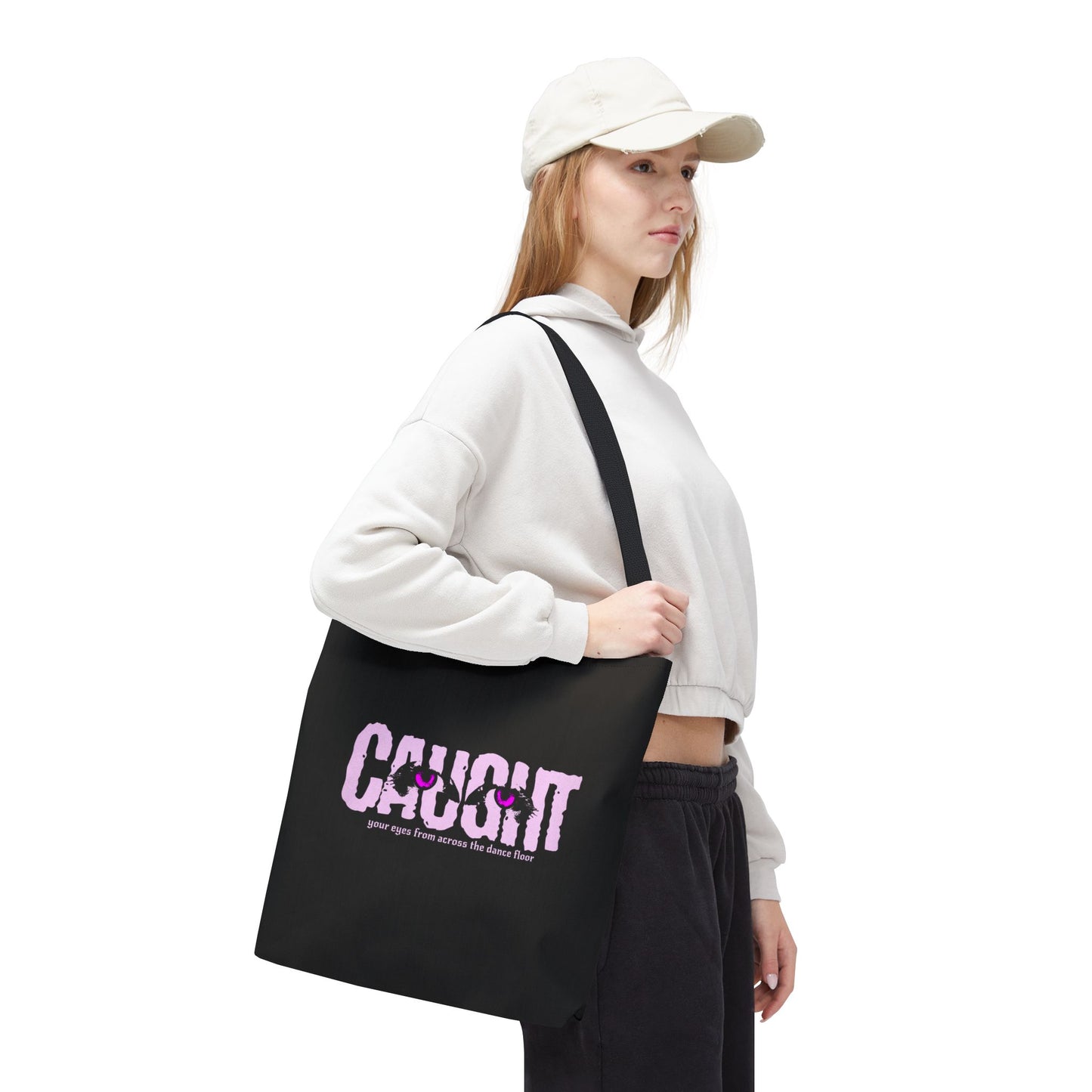 Caught Eyes - 16" Tote Bag Carryall - Out x Loud