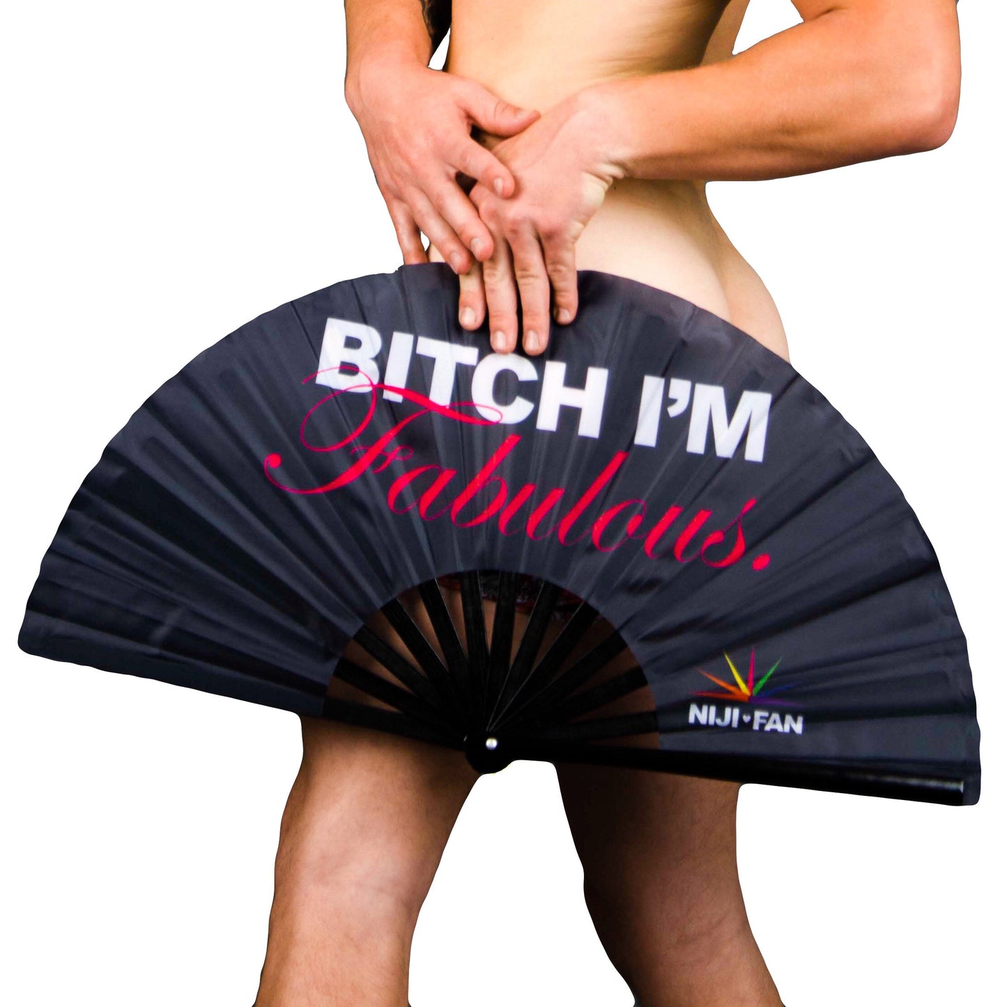 Bitch I'm Fabulous Clack Fan *Blacklight Reactive*