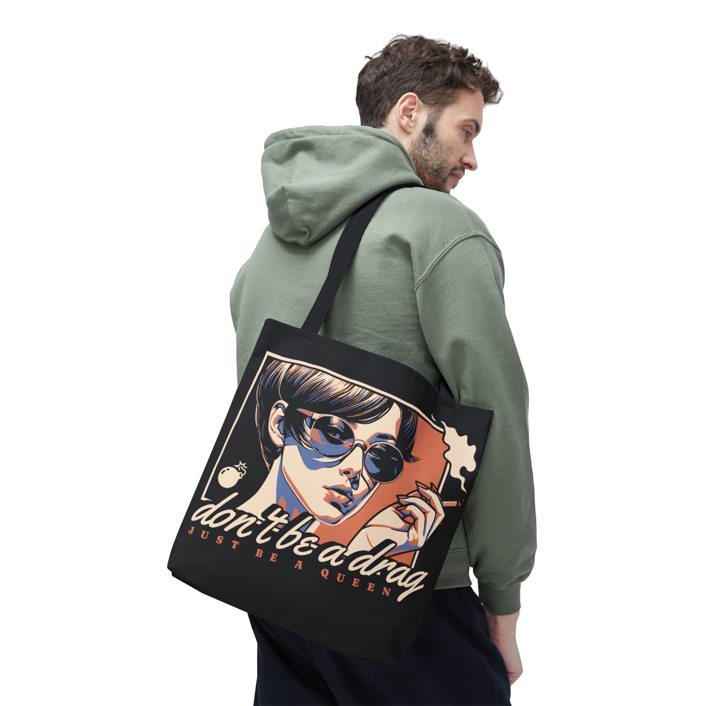 A Drag - One Sided 16" Tote Bag Carryall - Out x Loud