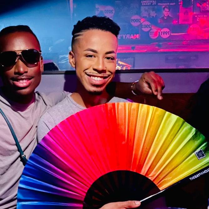 Rainbow Rave Fan
