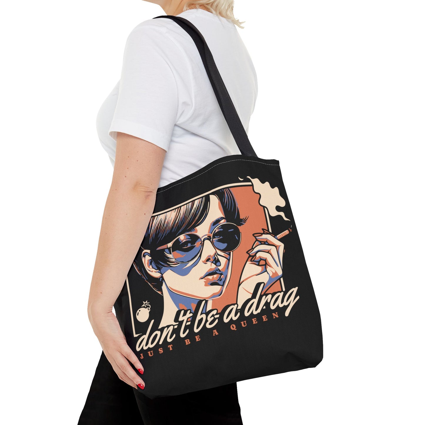 A Drag - One Sided 16" Tote Bag Carryall - Out x Loud
