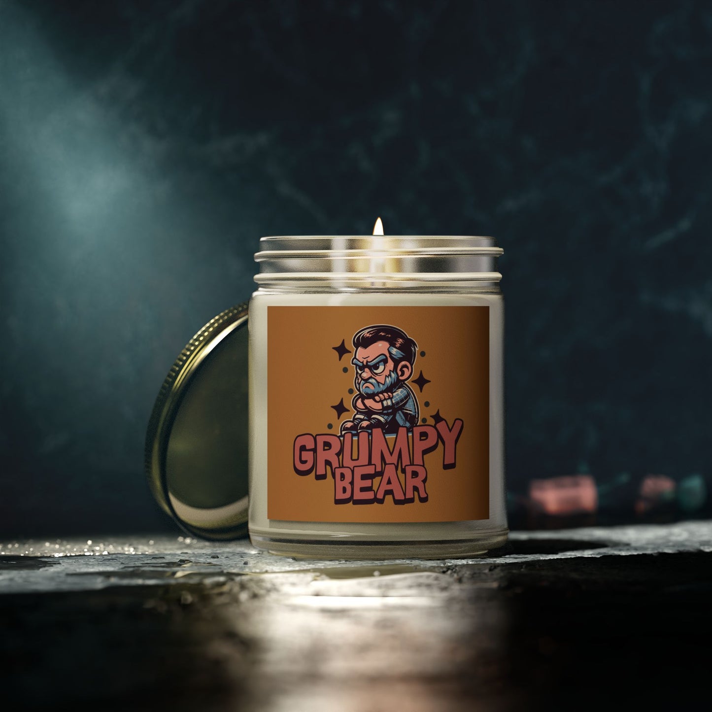 Grumpy Bear - Coconut Apricot Wax Scented Candle - Out x Loud