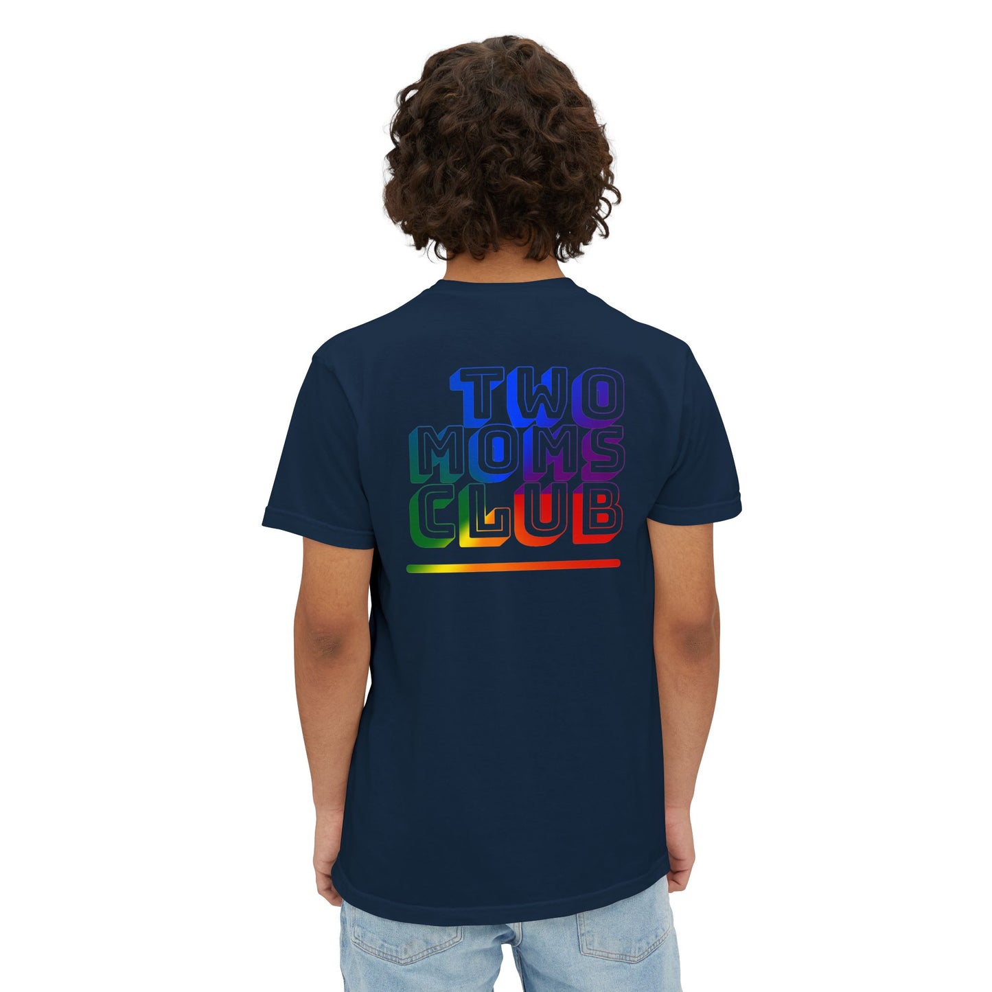 Two Moms Club - Graphic Unisex Pocket Tee - Proud 365