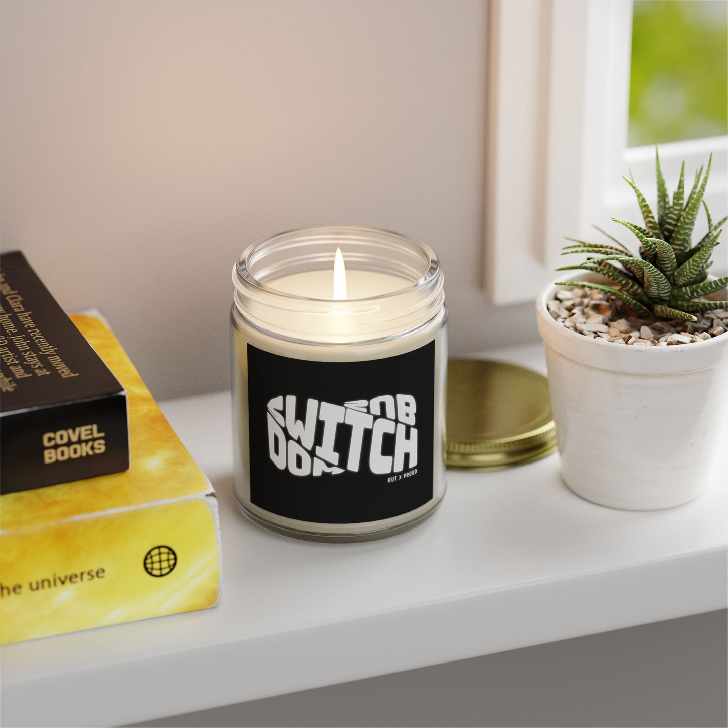 Switch Dom x Sub - Coconut Apricot Wax Scented Candle - Out x Loud
