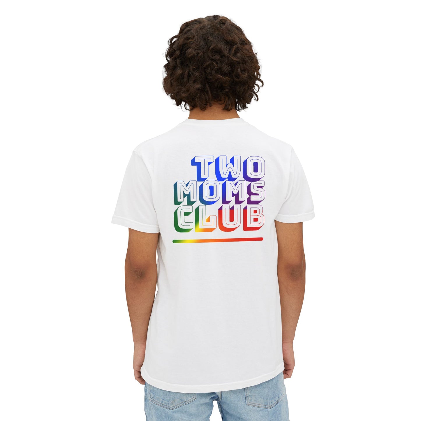 Two Moms Club - Graphic Unisex Pocket Tee - Proud 365