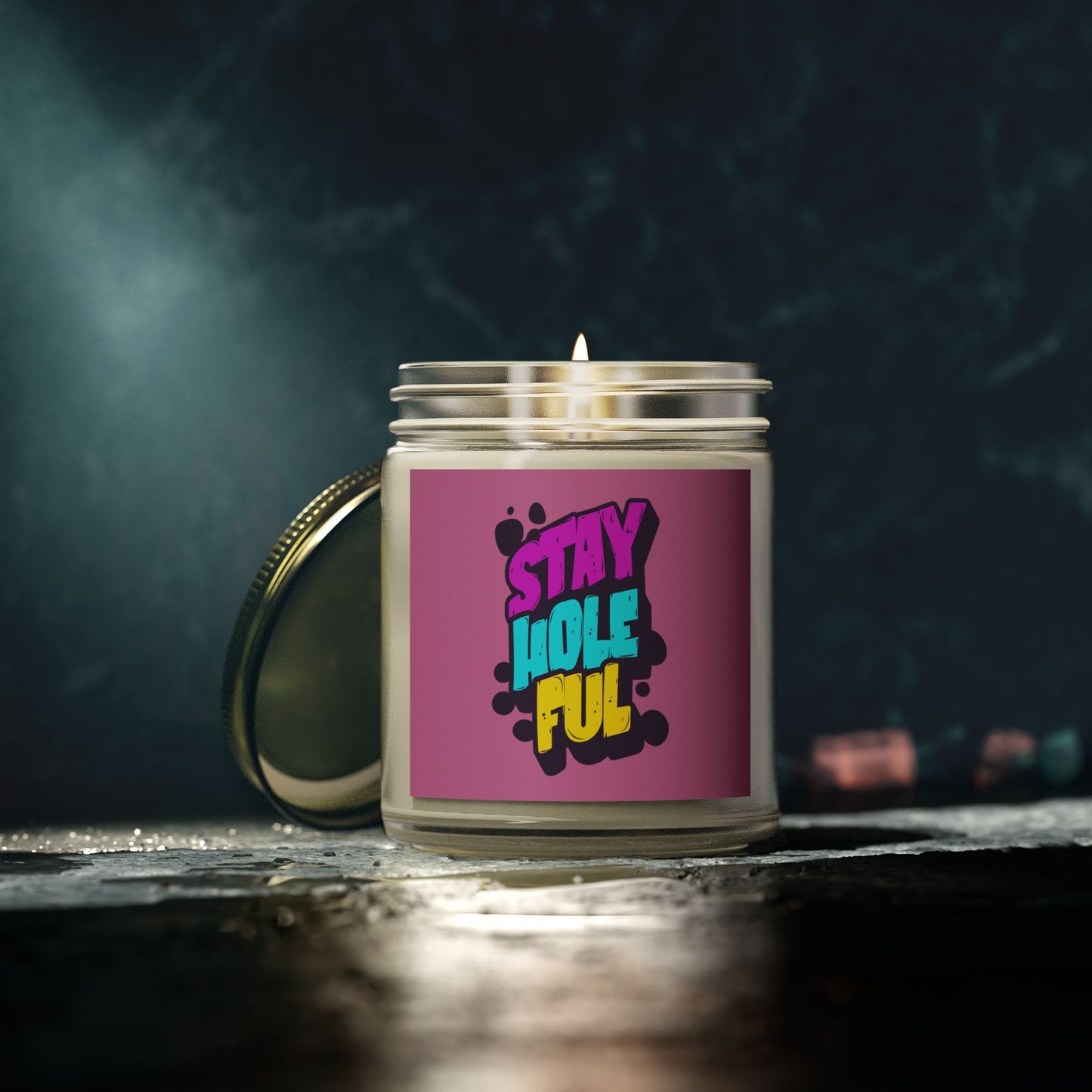 Stay Holeful - Coconut Apricot Wax Scented Candle - Out x Loud