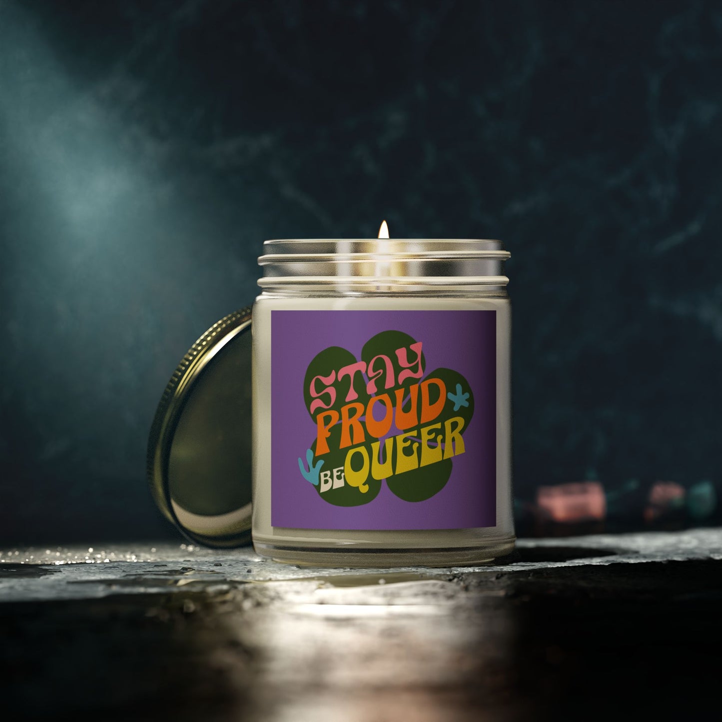 Stay Queer - Coconut Apricot Wax Scented Candle - Proud 365