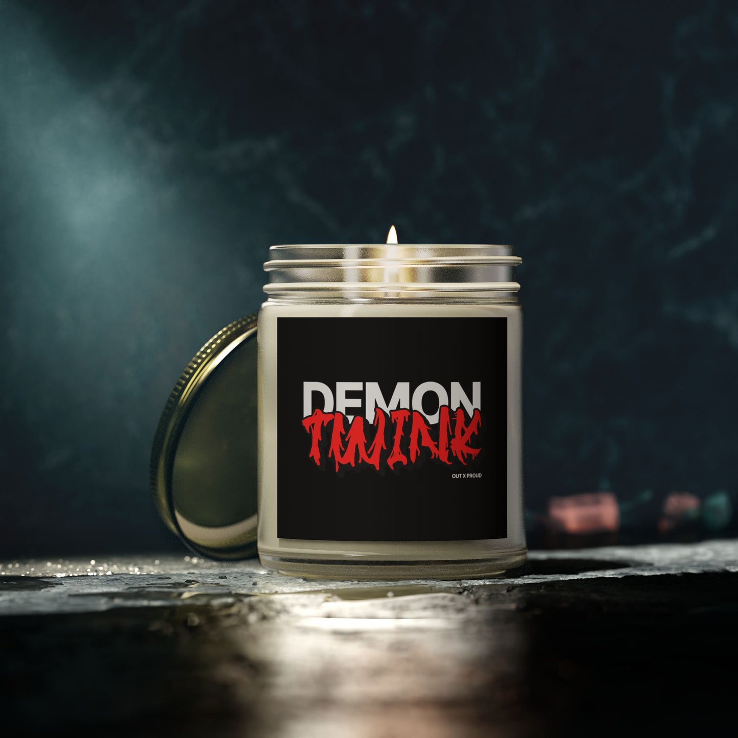Demon Twink - Coconut Apricot Wax Scented Candle - Out x Loud
