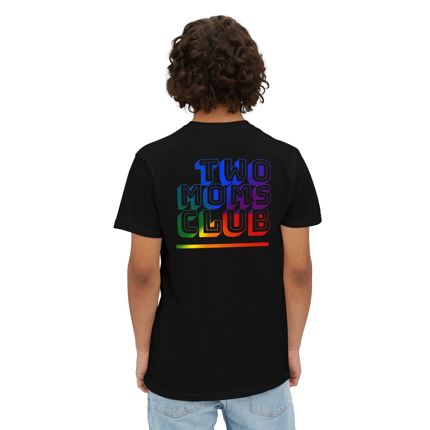 Two Moms Club - Graphic Unisex Pocket Tee - Proud 365