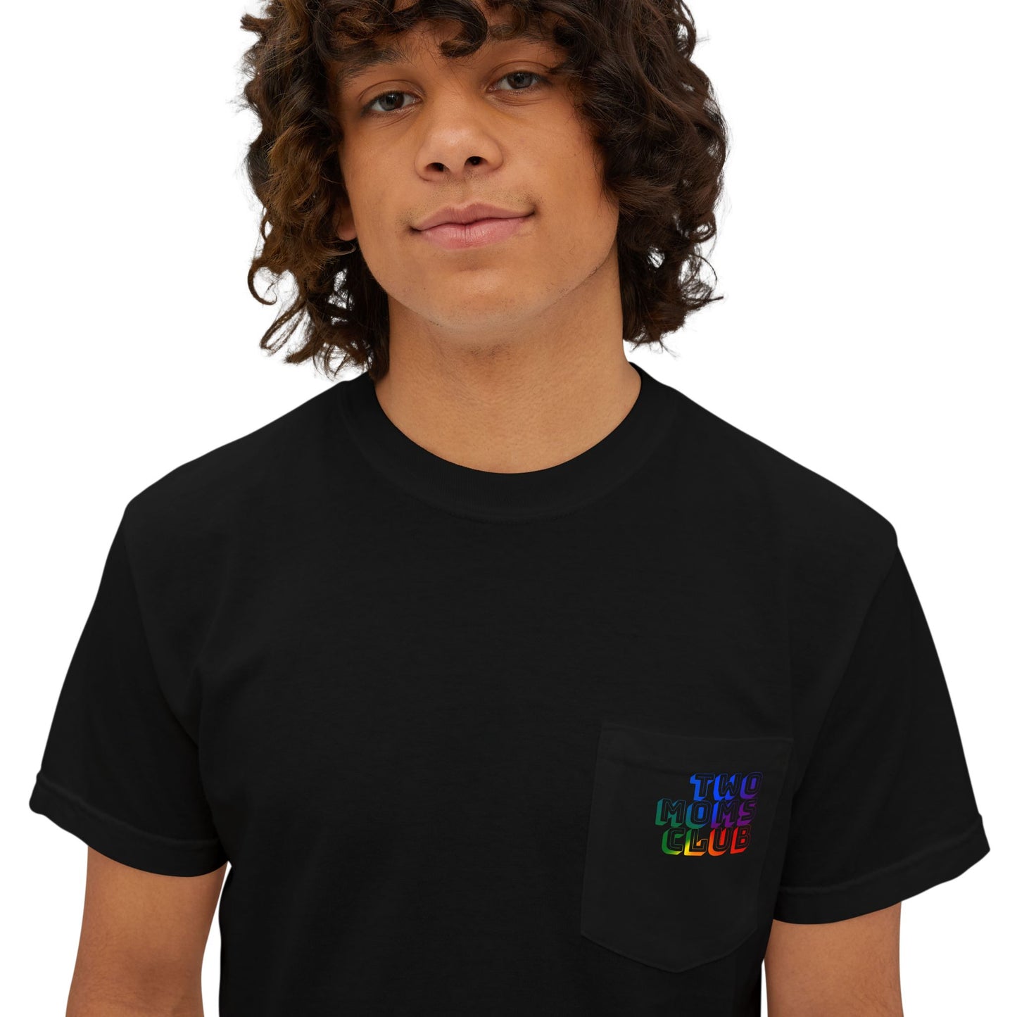 Two Moms Club - Graphic Unisex Pocket Tee - Proud 365
