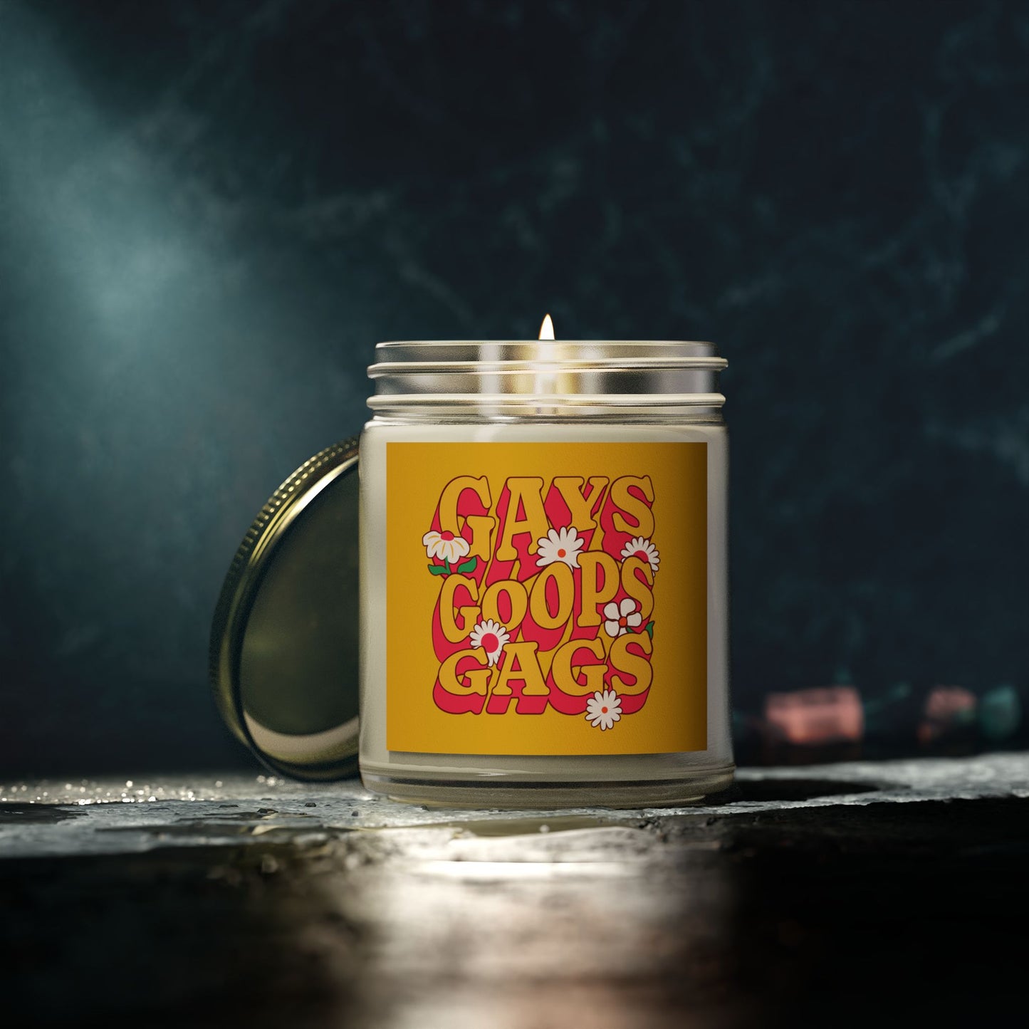 Gays Goops x Gags - Coconut Apricot Wax Scented Candle - Proud 365
