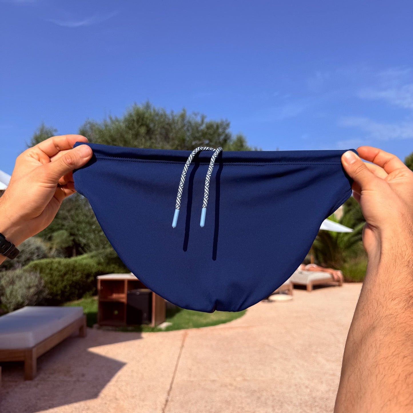 Premium Swim Brief - Letterman Blue