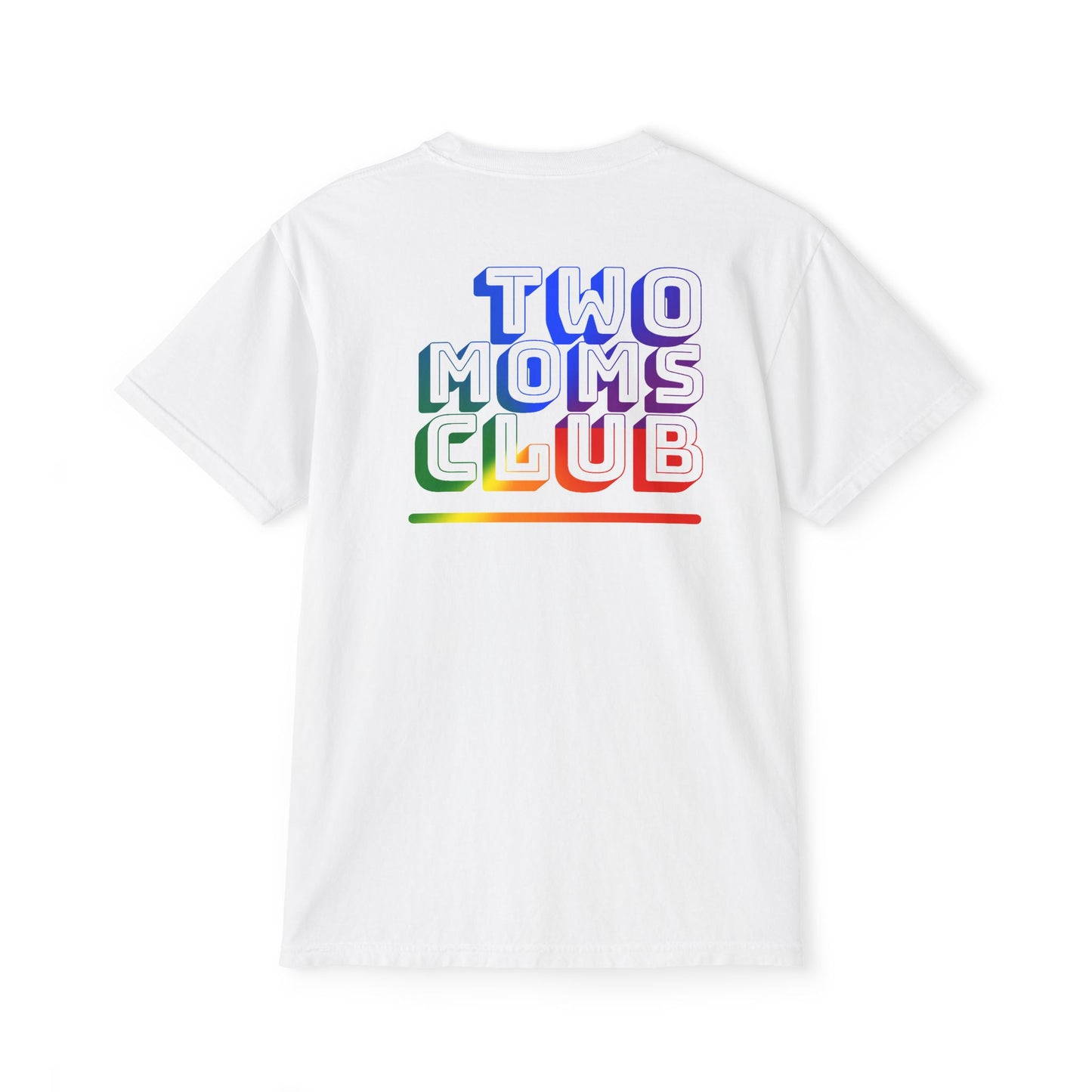 Two Moms Club - Graphic Unisex Pocket Tee - Proud 365