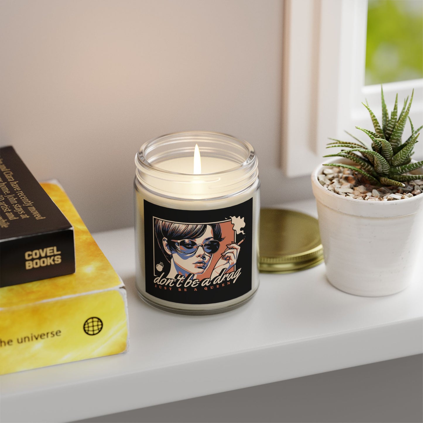 A Drag - Coconut Apricot Wax Scented Candle - Out x Loud
