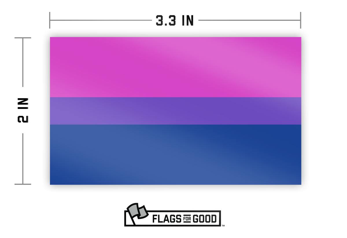 Bisexual Pride Flag Sticker