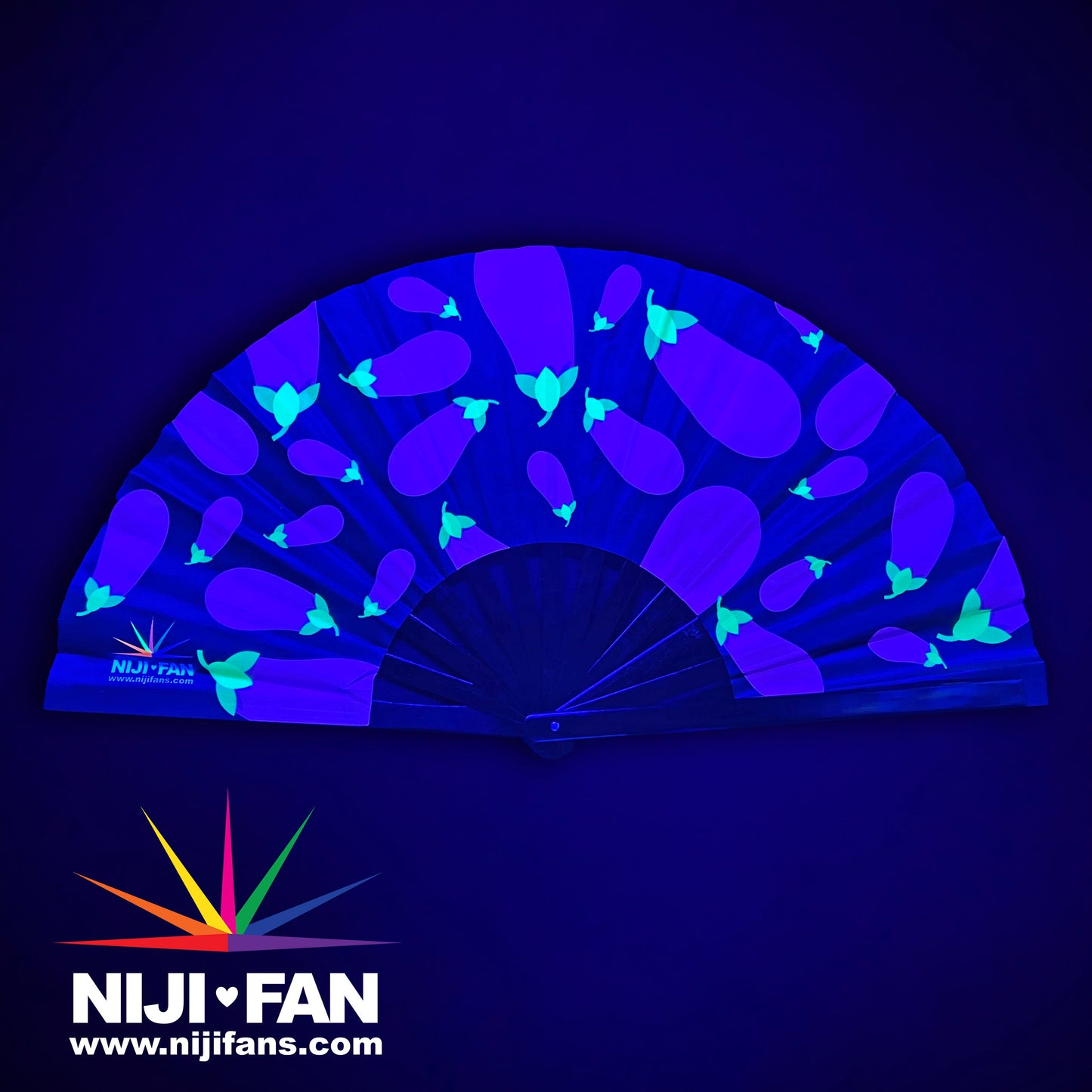 Eggplant Clack Fan *Blacklight Reactive*