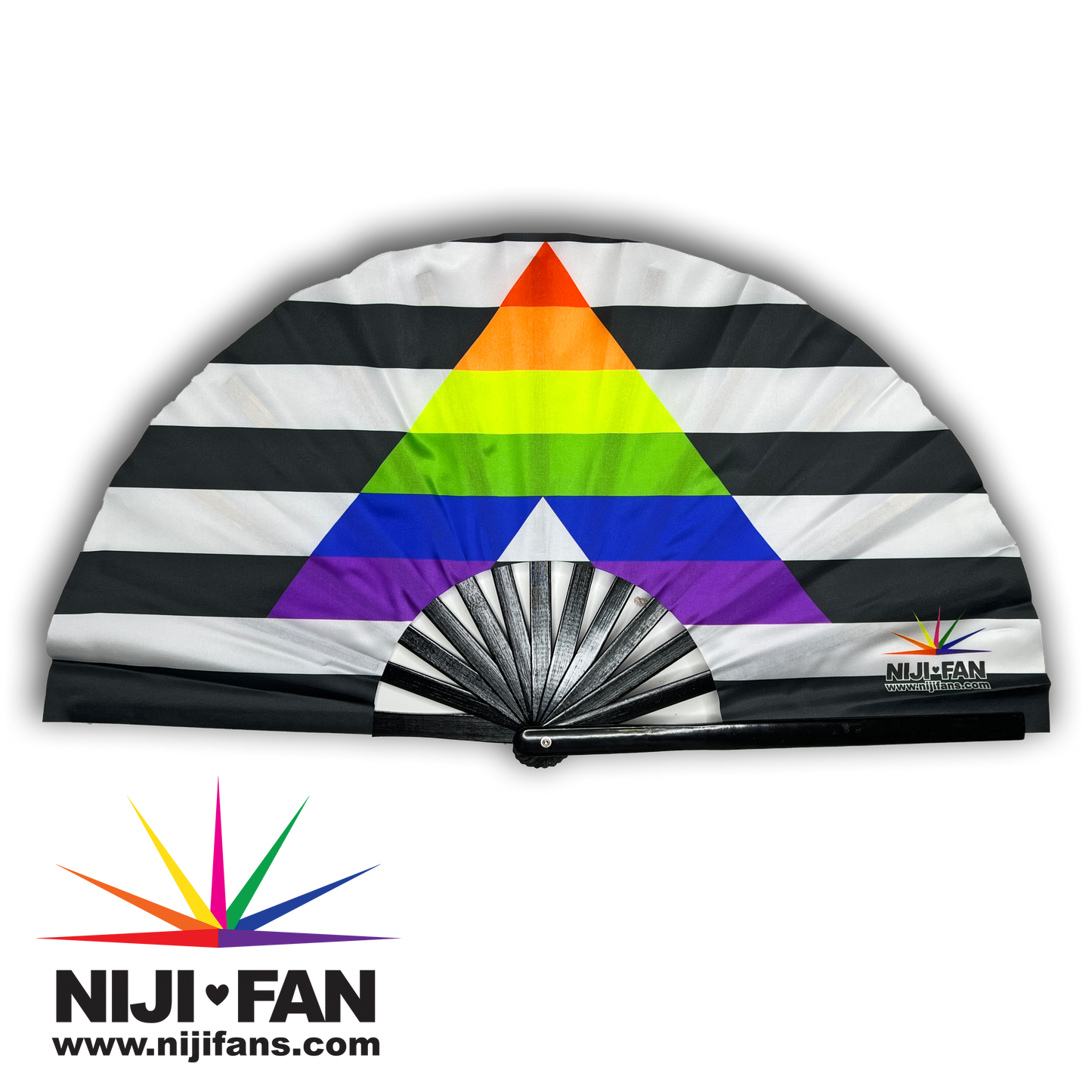 Ally Flag Clack Fan *Blacklight Reactive*