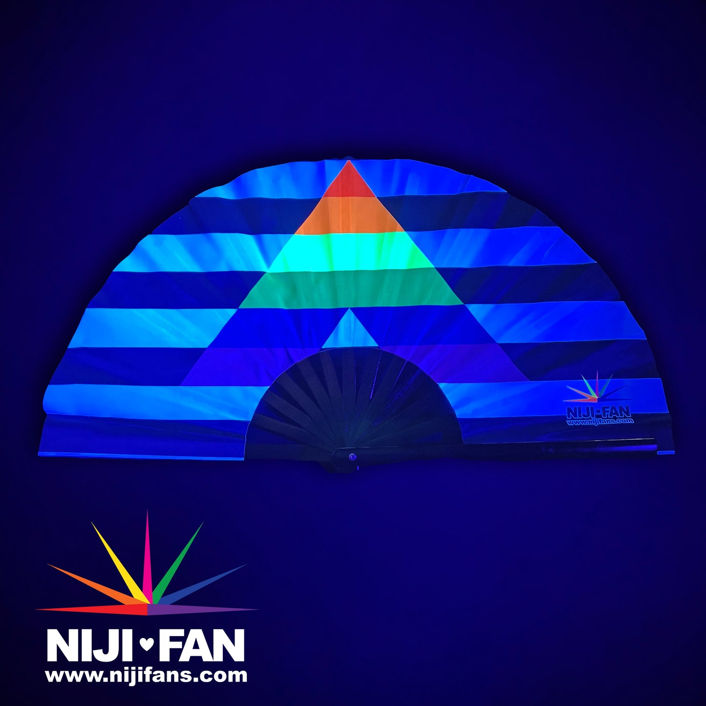 Ally Flag Clack Fan *Blacklight Reactive*