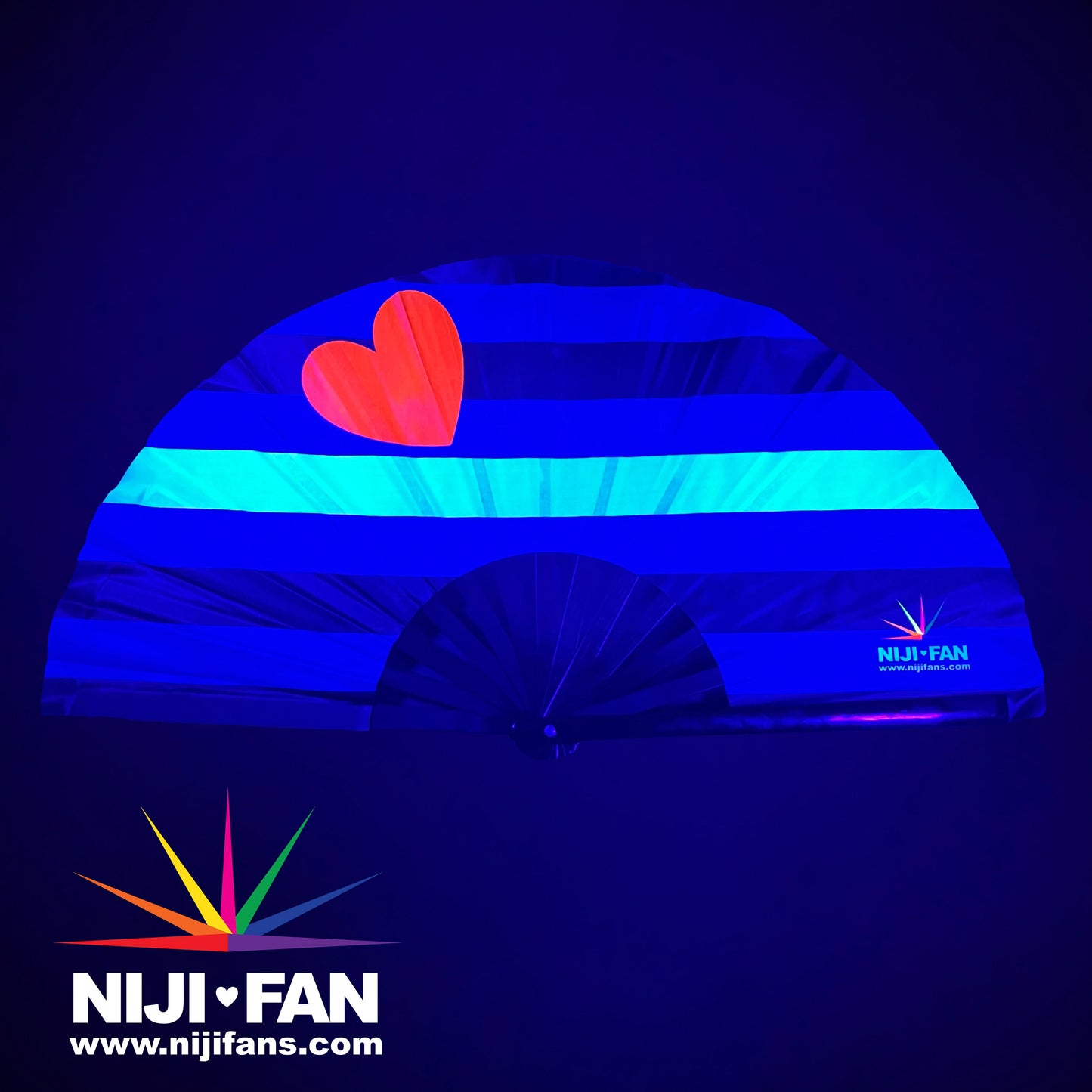 Leather Pride Clack Fan *Blacklight Reactive*