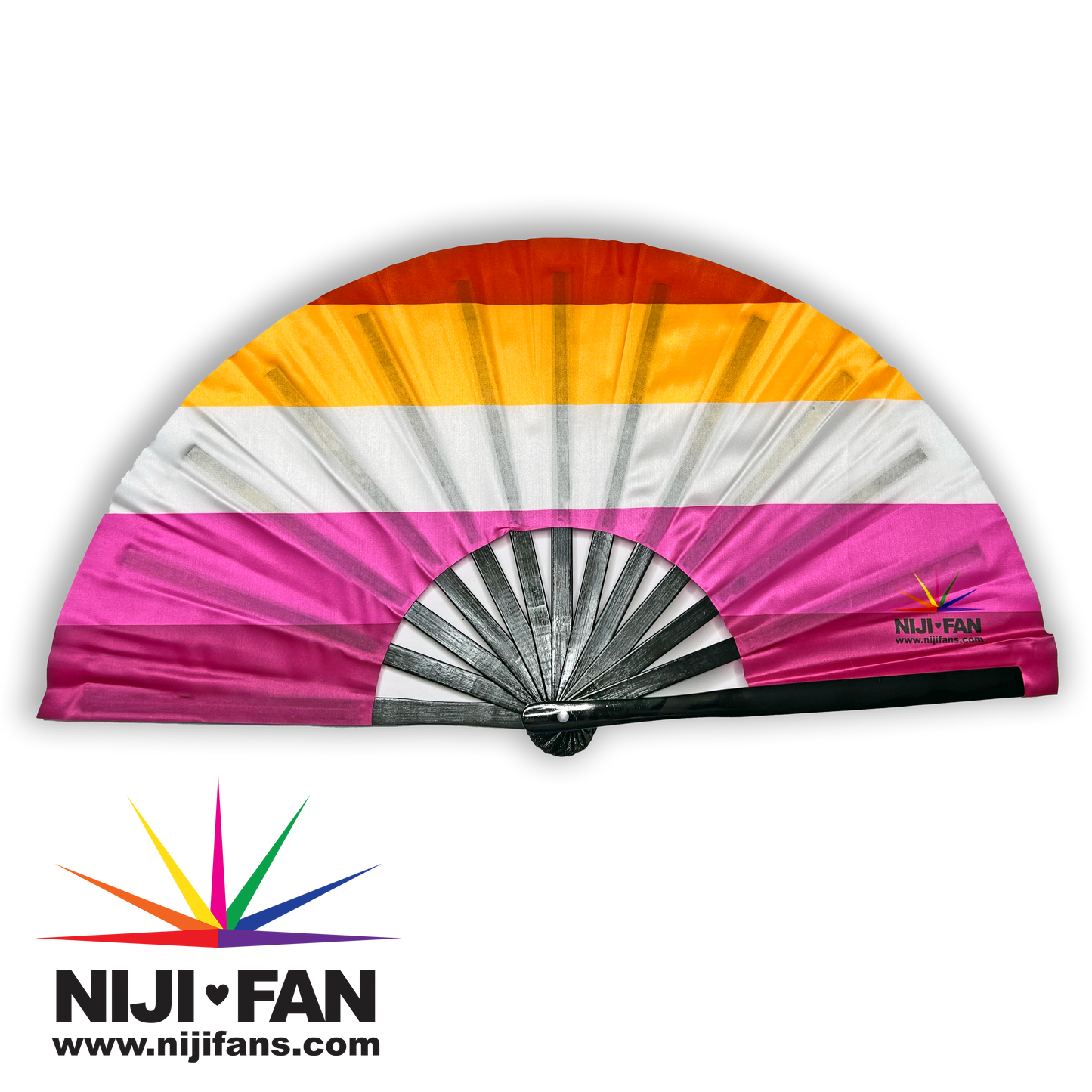 Lesbian Pride Clack Fan *Blacklight Reactive*