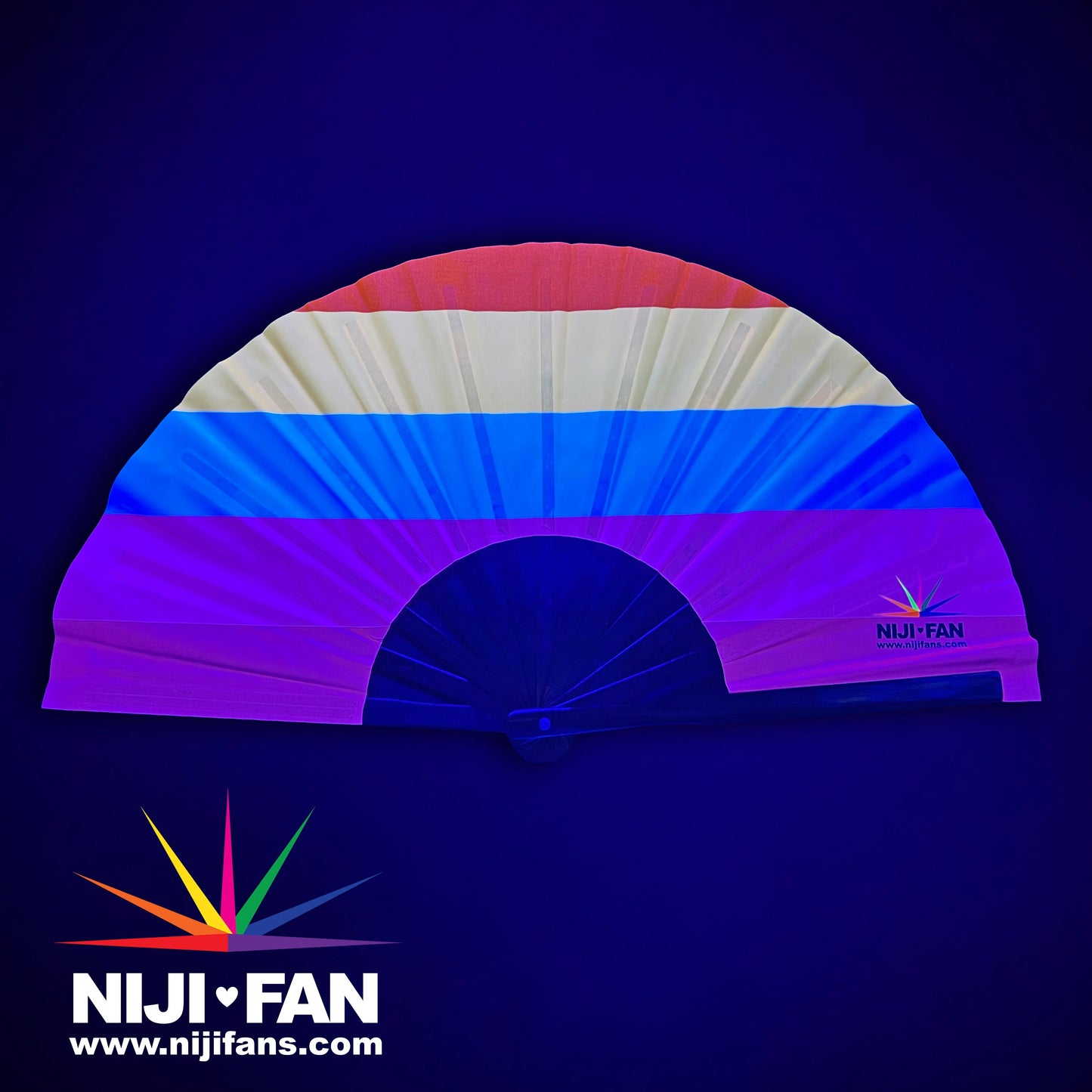Lesbian Pride Clack Fan *Blacklight Reactive*