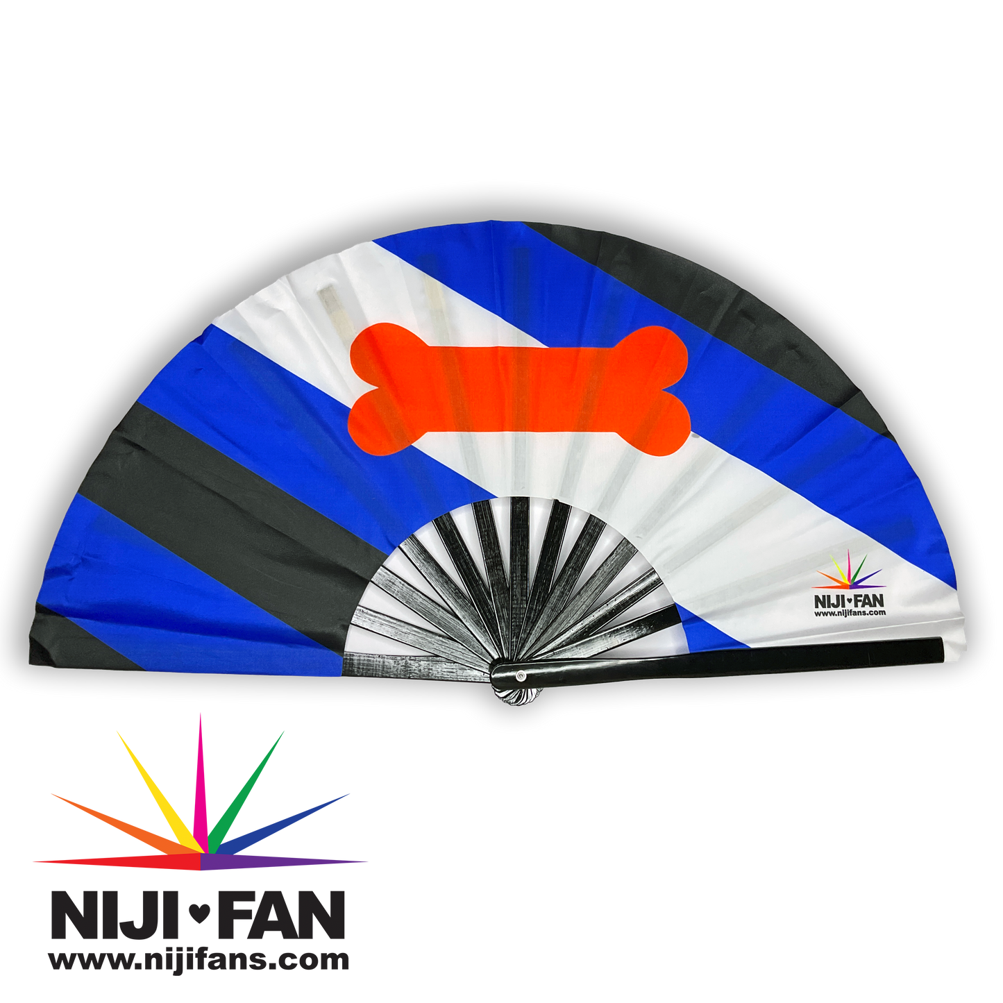 Pup Pride Flag Clack Fan *Blacklight Reactive*