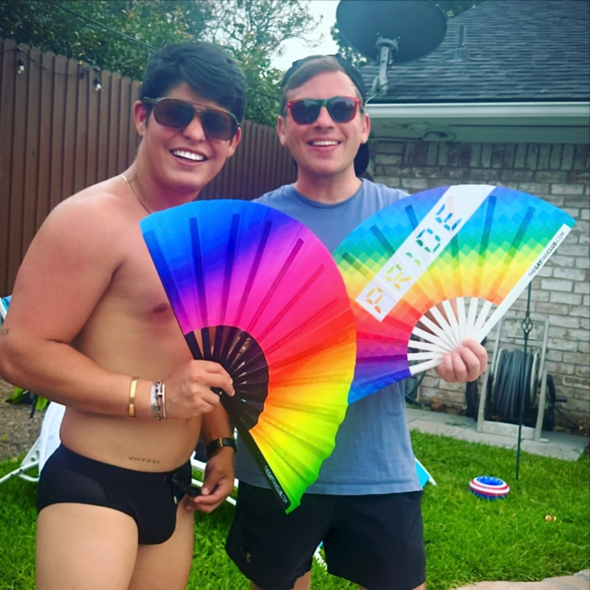 Rainbow Rave Fan