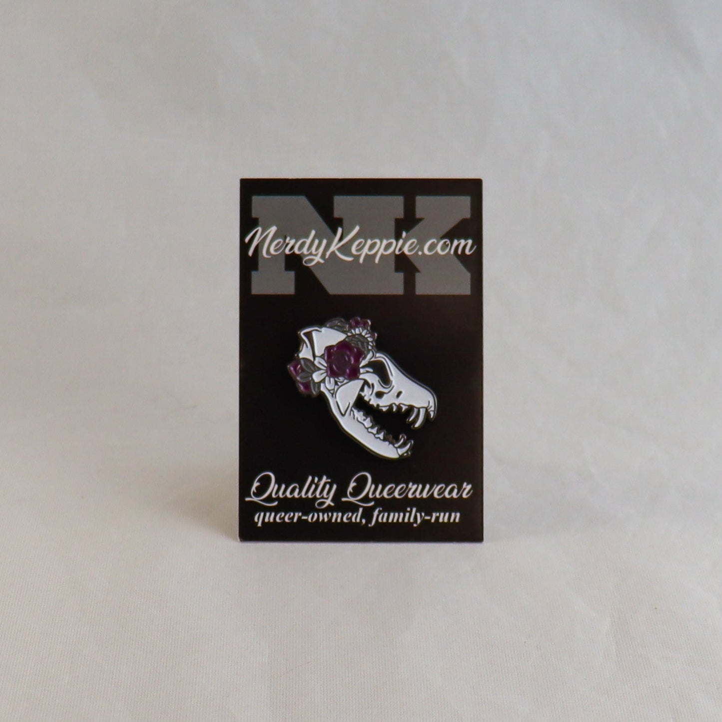 Proud to the Bone Fox Skull Pride Enamel Pins