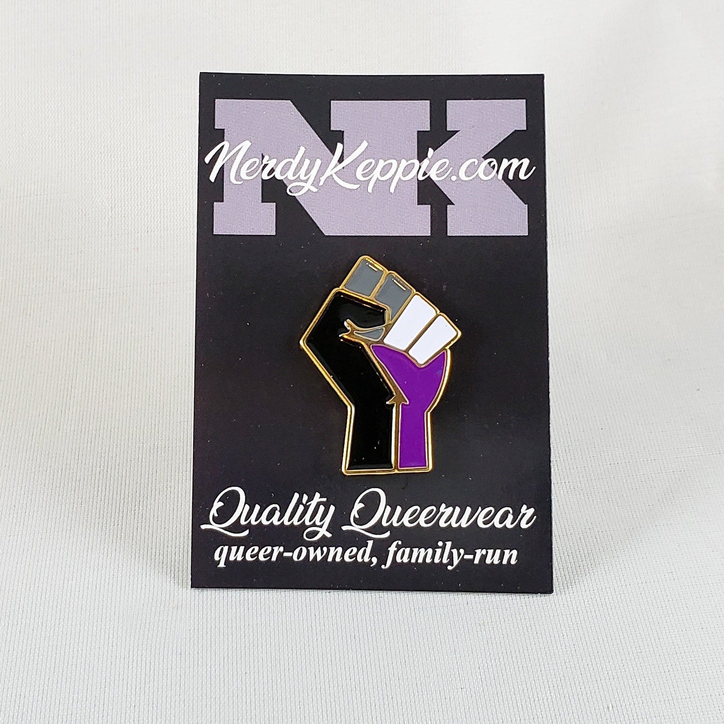 Solidarity Raised Fist Pride Enamel Pins