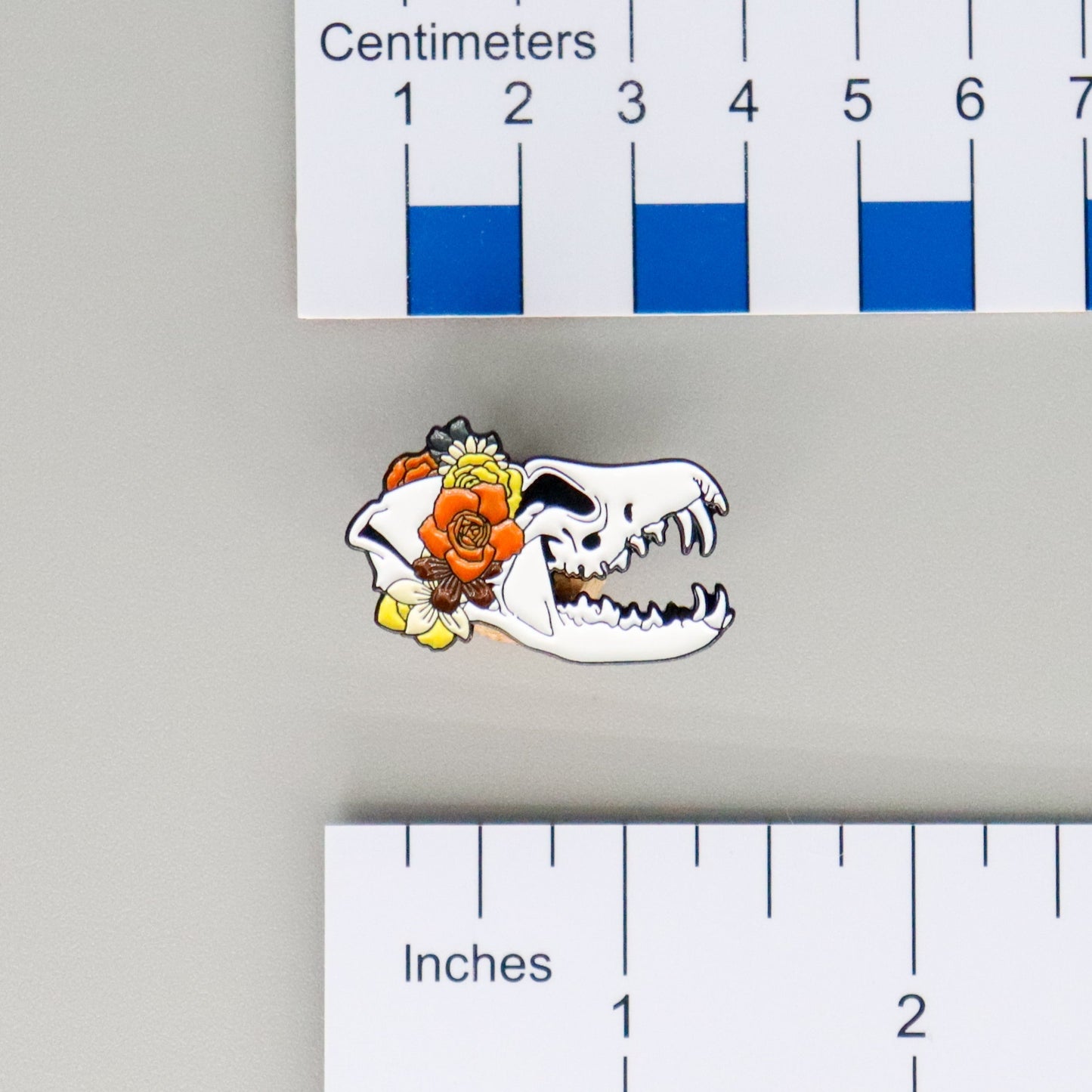 Proud to the Bone Fox Skull Pride Enamel Pins