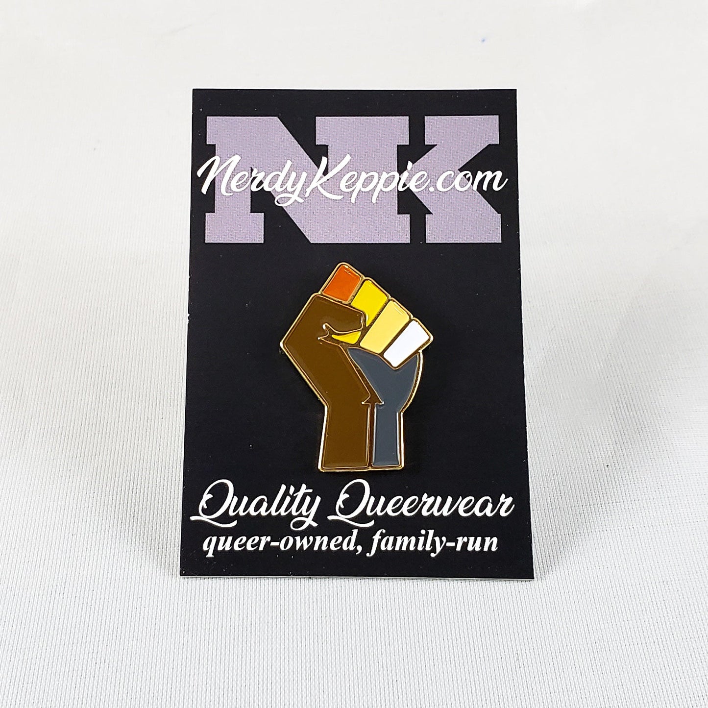 Solidarity Raised Fist Pride Enamel Pins