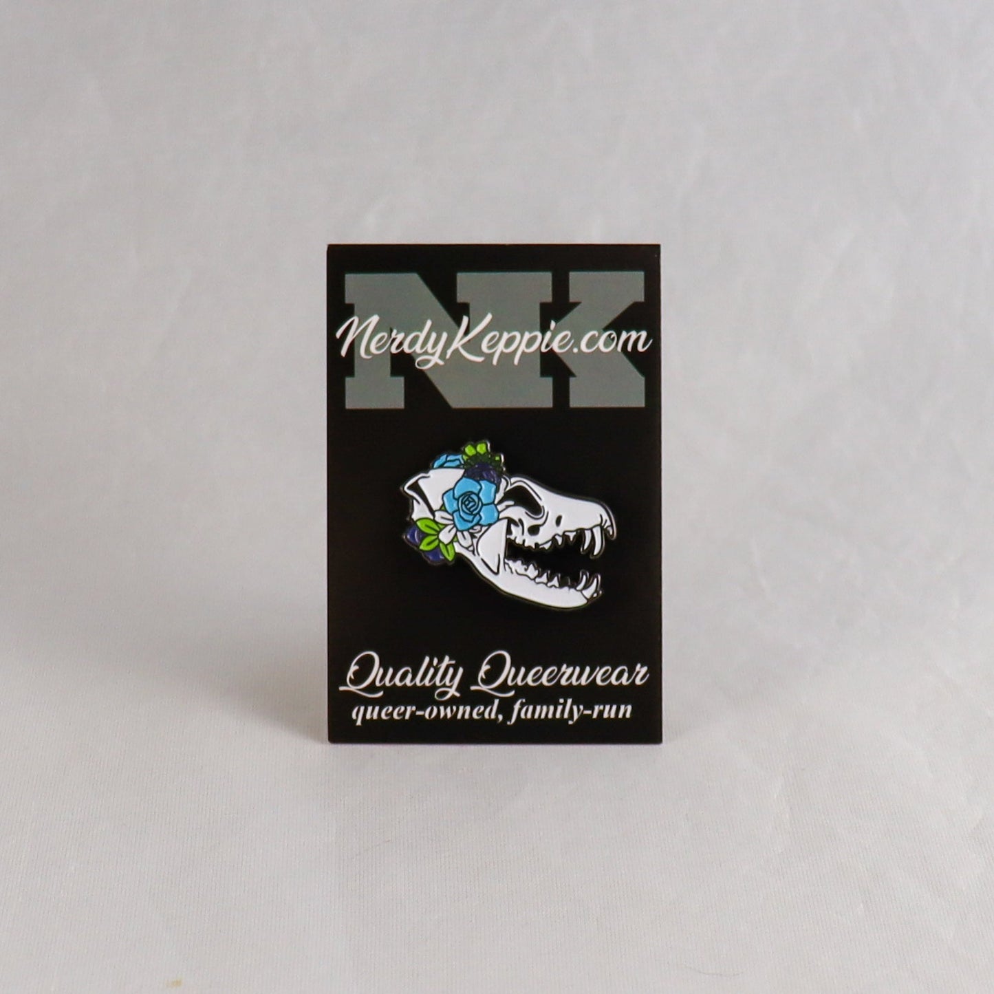 Proud to the Bone Fox Skull Pride Enamel Pins