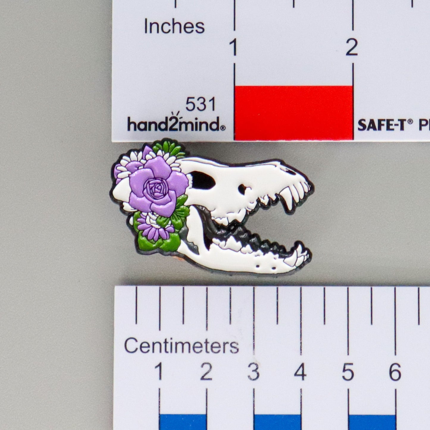Proud to the Bone Dire Wolf Skull Pride Enamel Pins