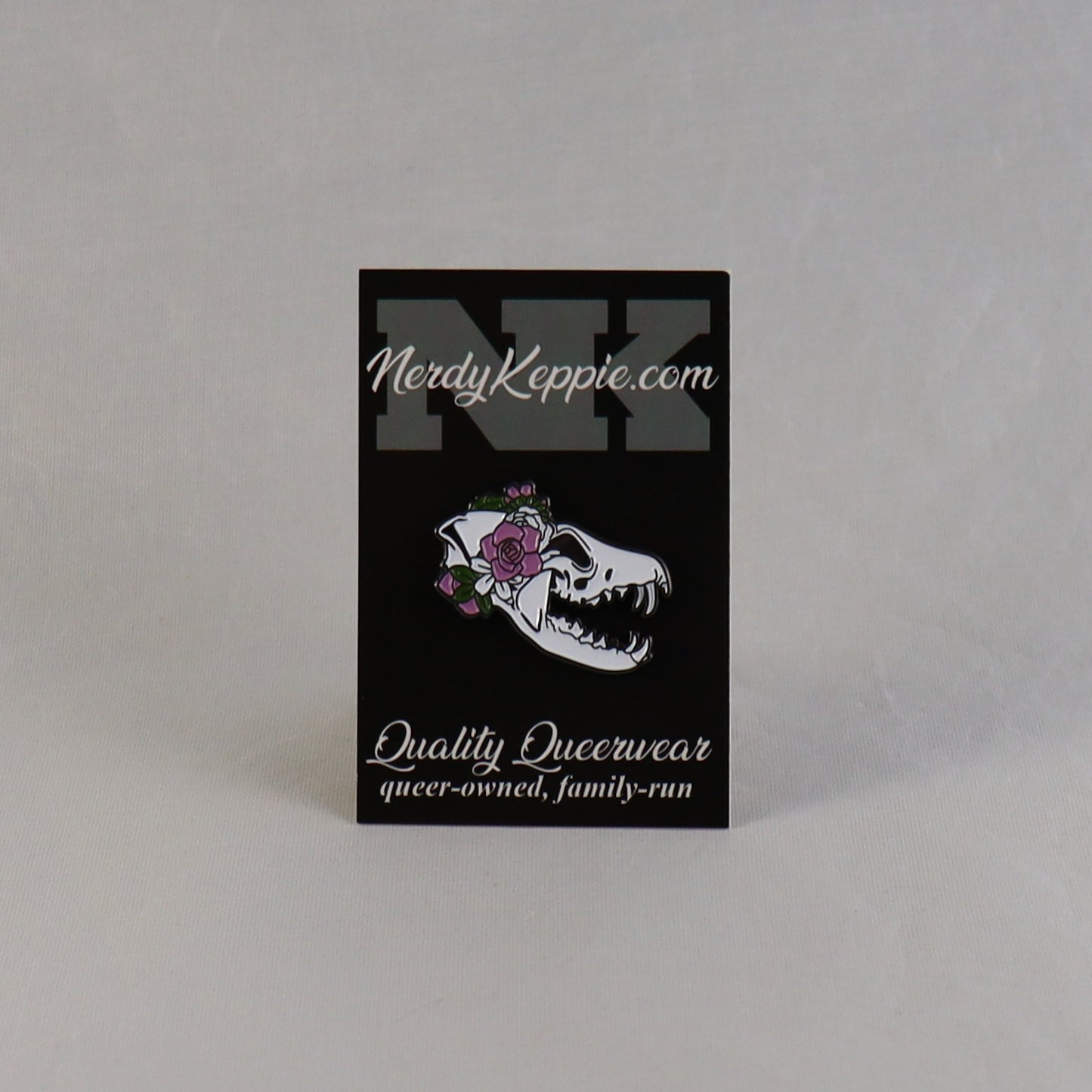Proud to the Bone Fox Skull Pride Enamel Pins