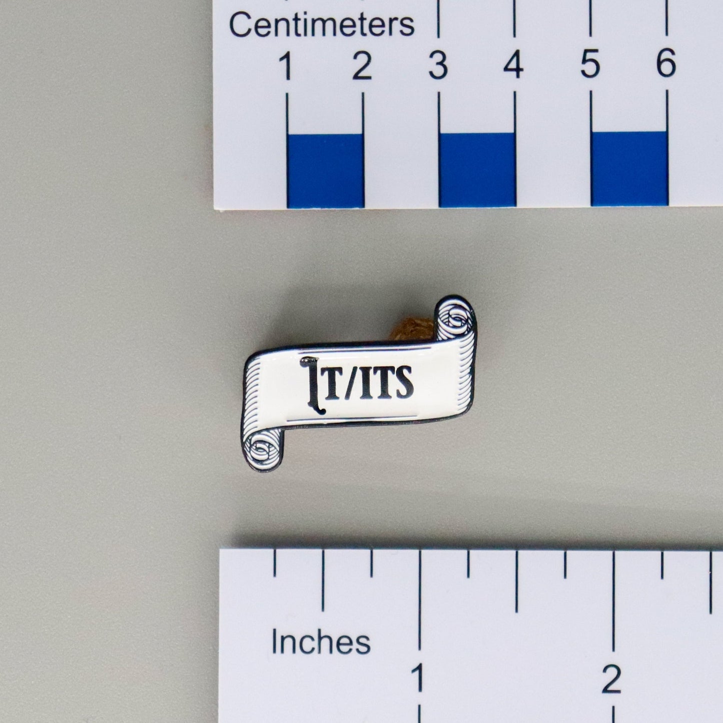 Paper Scroll Pronoun Enamel Pin