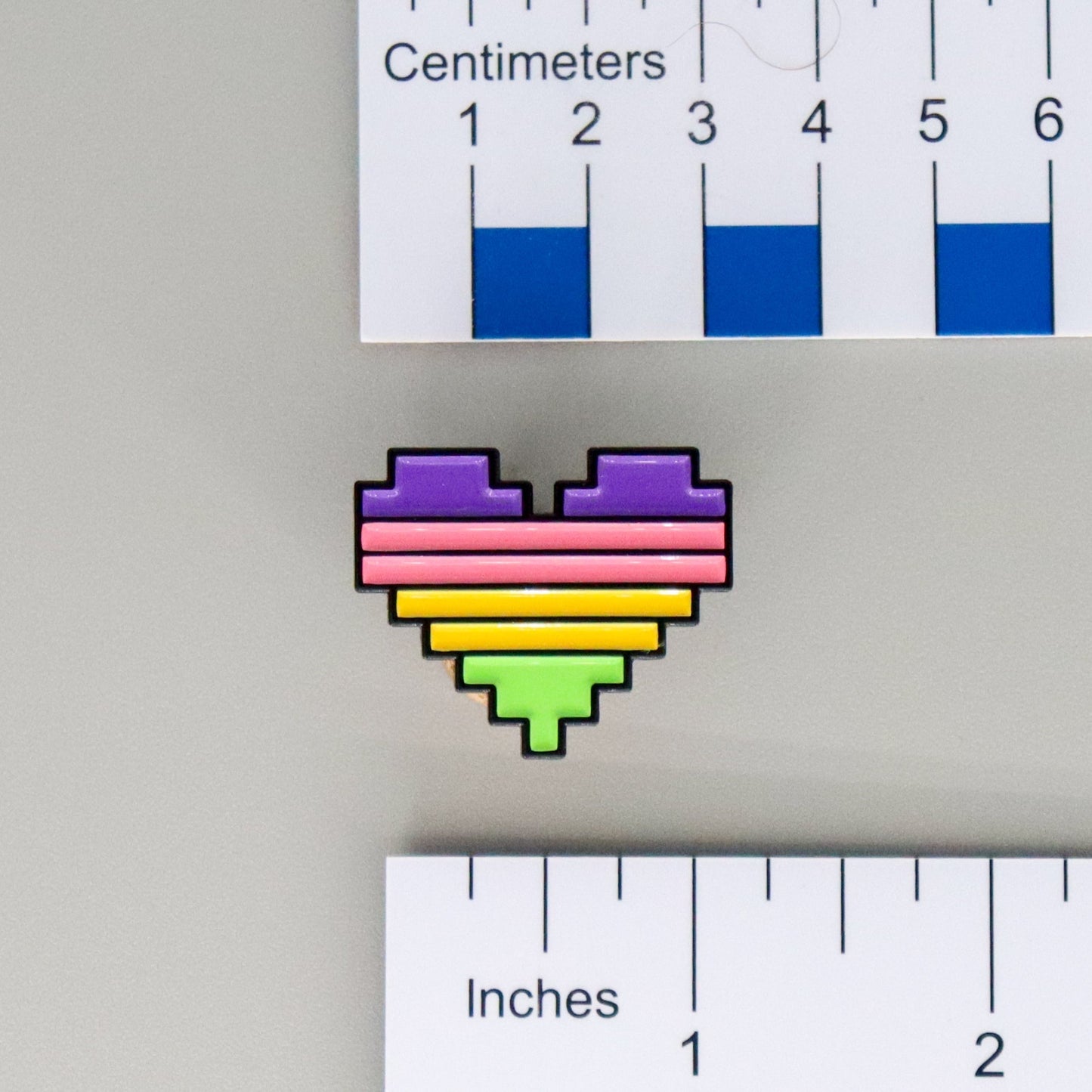 Console Pride 8-Bit Heart Pride Enamel Pins