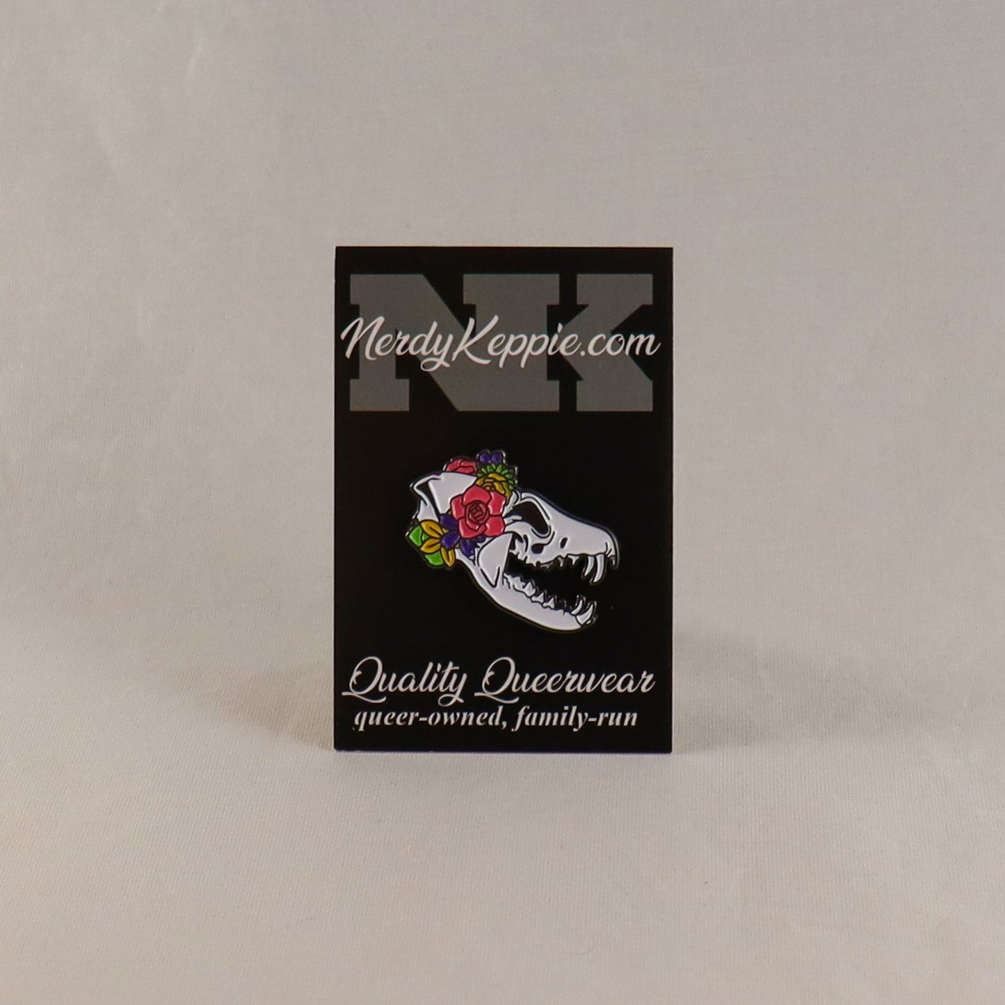 Proud to the Bone Fox Skull Pride Enamel Pins