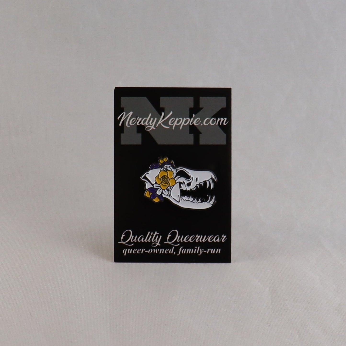 Proud to the Bone Fox Skull Pride Enamel Pins