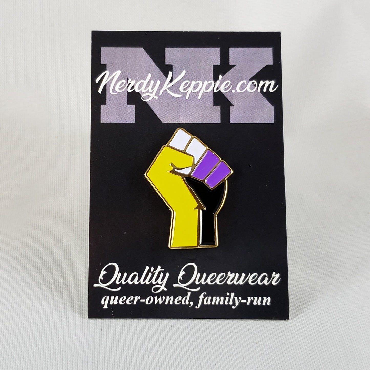 Solidarity Raised Fist Pride Enamel Pins