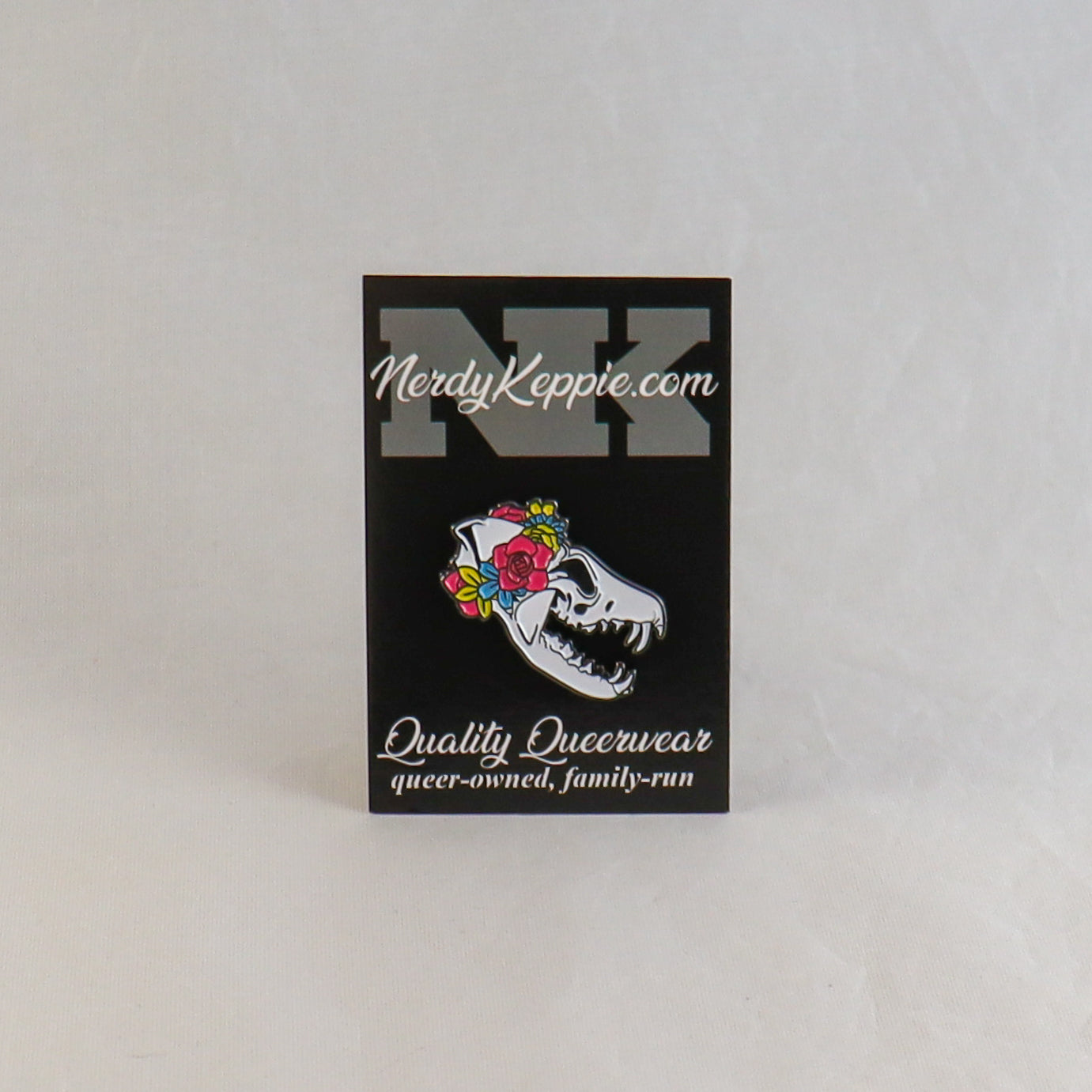 Proud to the Bone Fox Skull Pride Enamel Pins